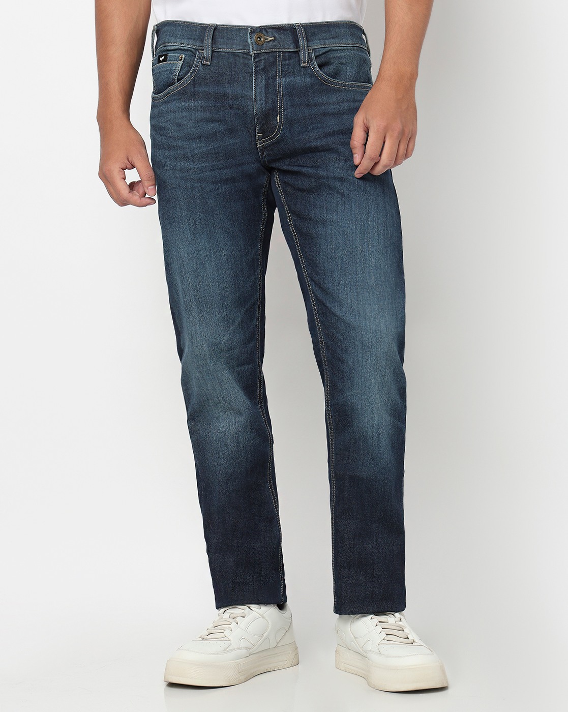 GAS | Toki Slim Fit Mid Rise Mid Wash Blue Jeans