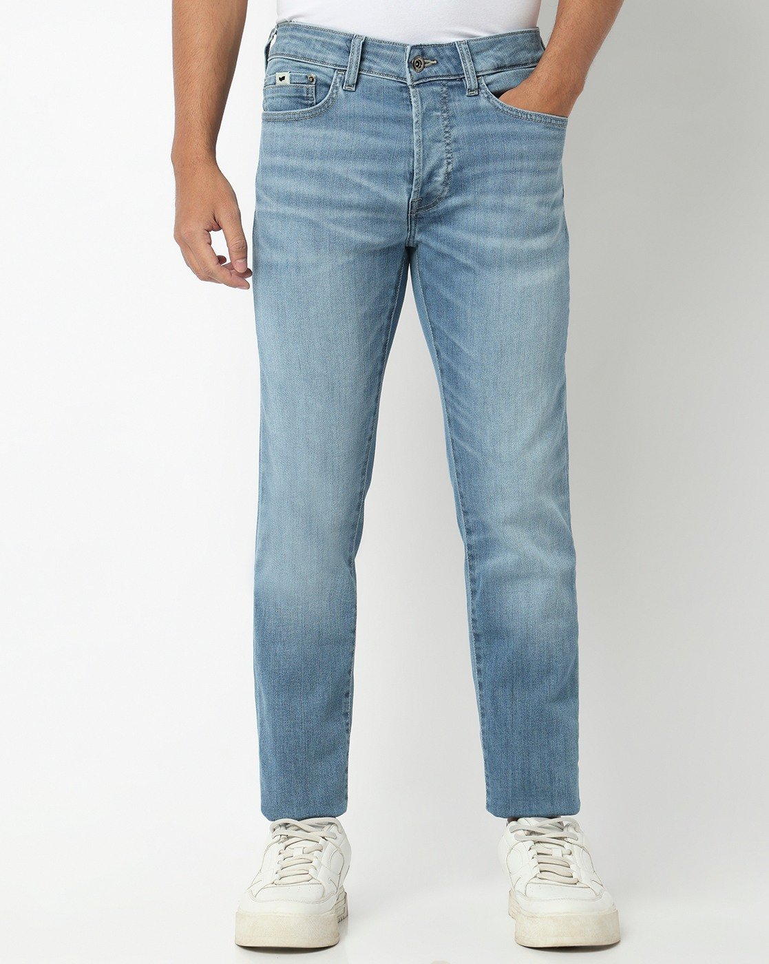 GAS | Albert Slim Fit Mid Rise Light Wash Blue Jeans