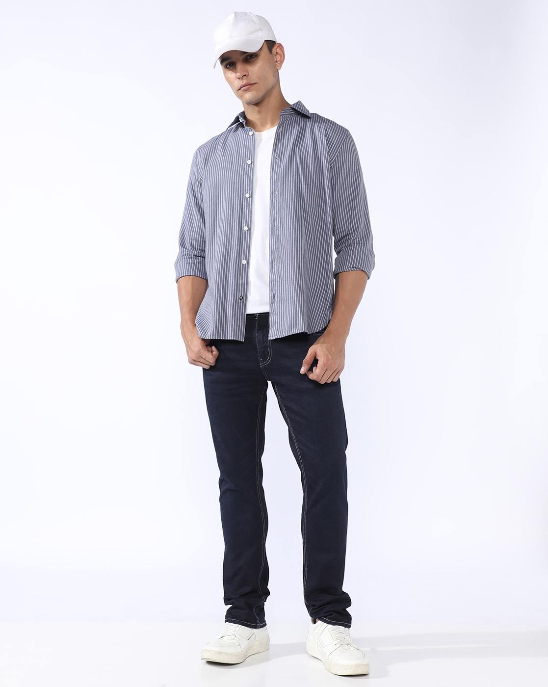 GAS | Toki Slim Fit Mid Rise Light Wash Blue Jeans