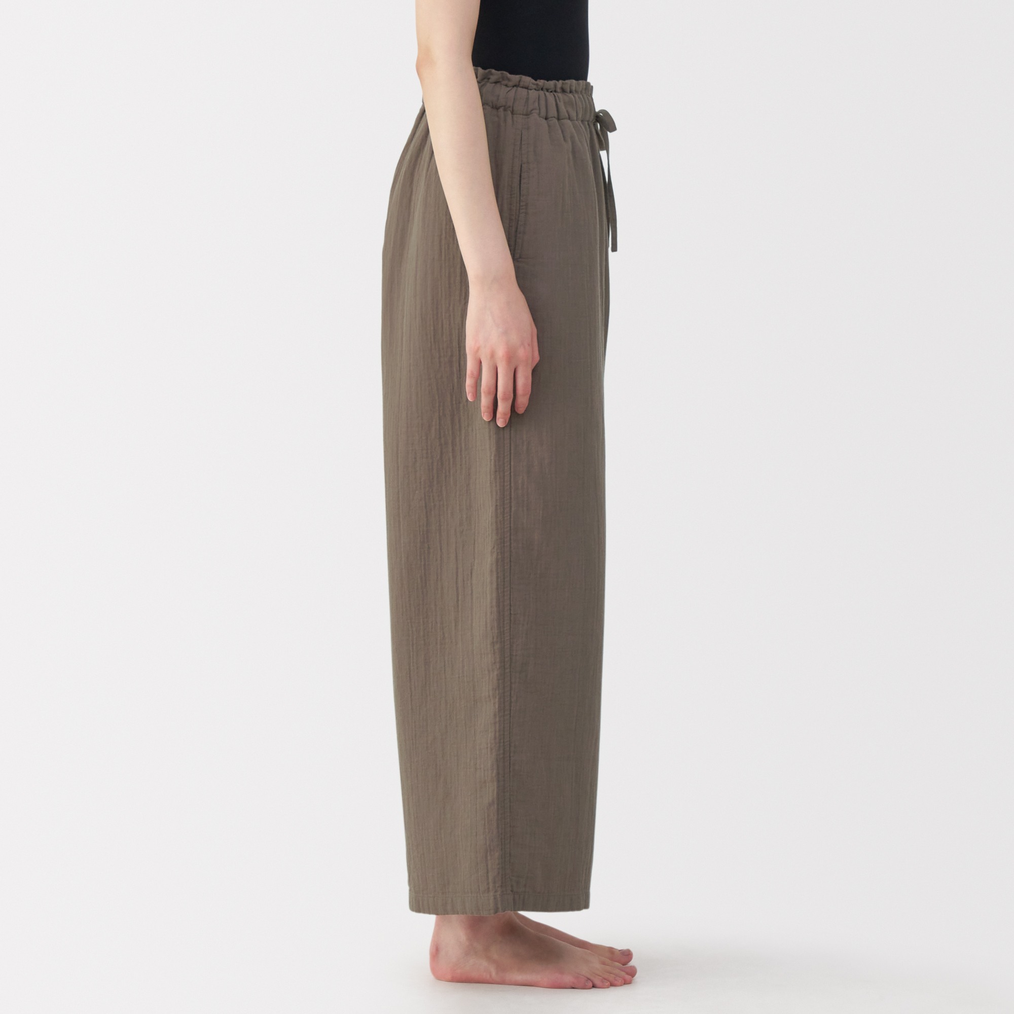 W's Crepe gauze long pants