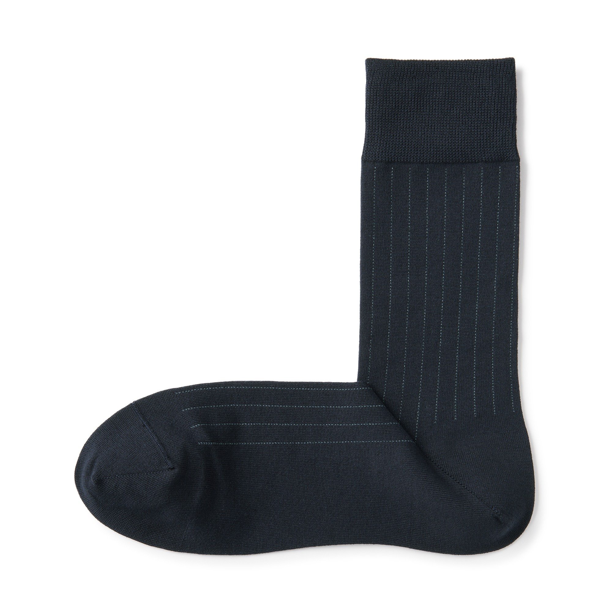 M's right angle socks for business wear (stripe pattern)