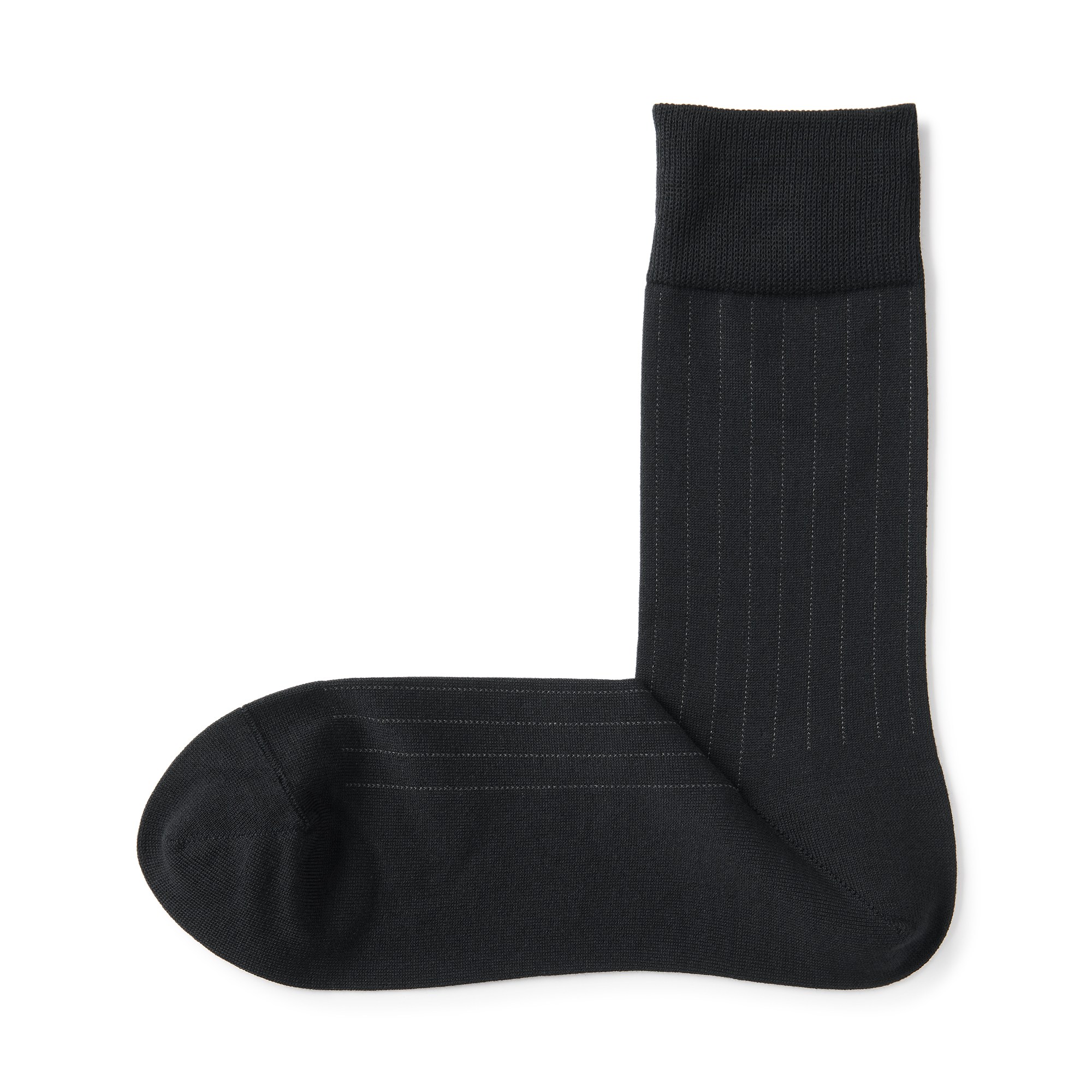 M's right angle socks for business wear (stripe pattern)