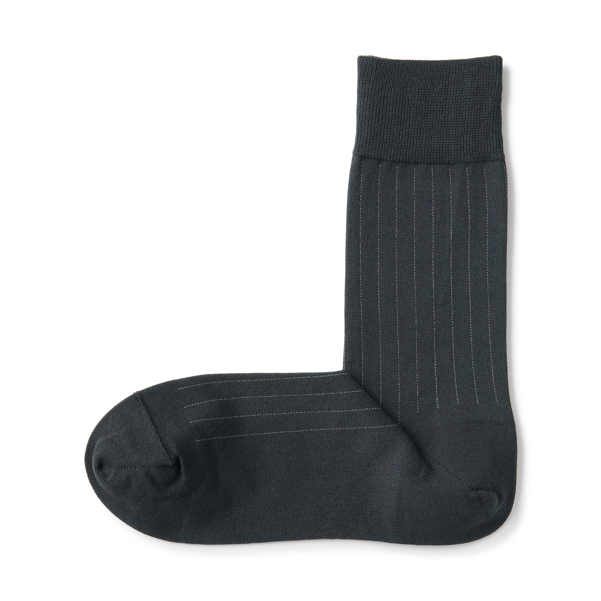 M's right angle socks for business wear (stripe pattern)