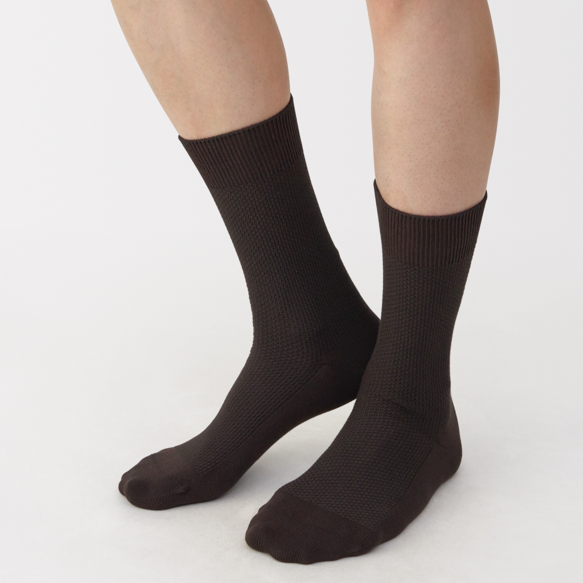 M's right angle Pique socks for business wear