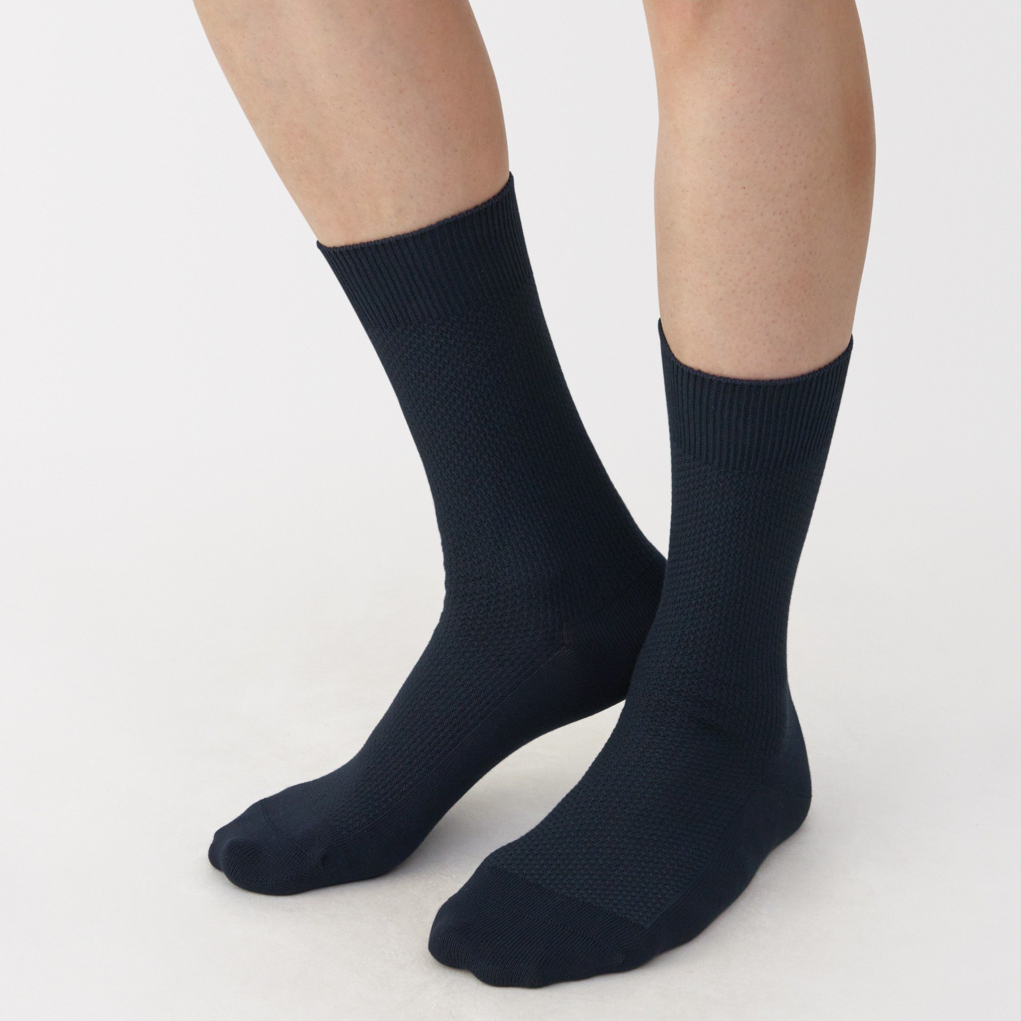 M's right angle Pique socks for business wear