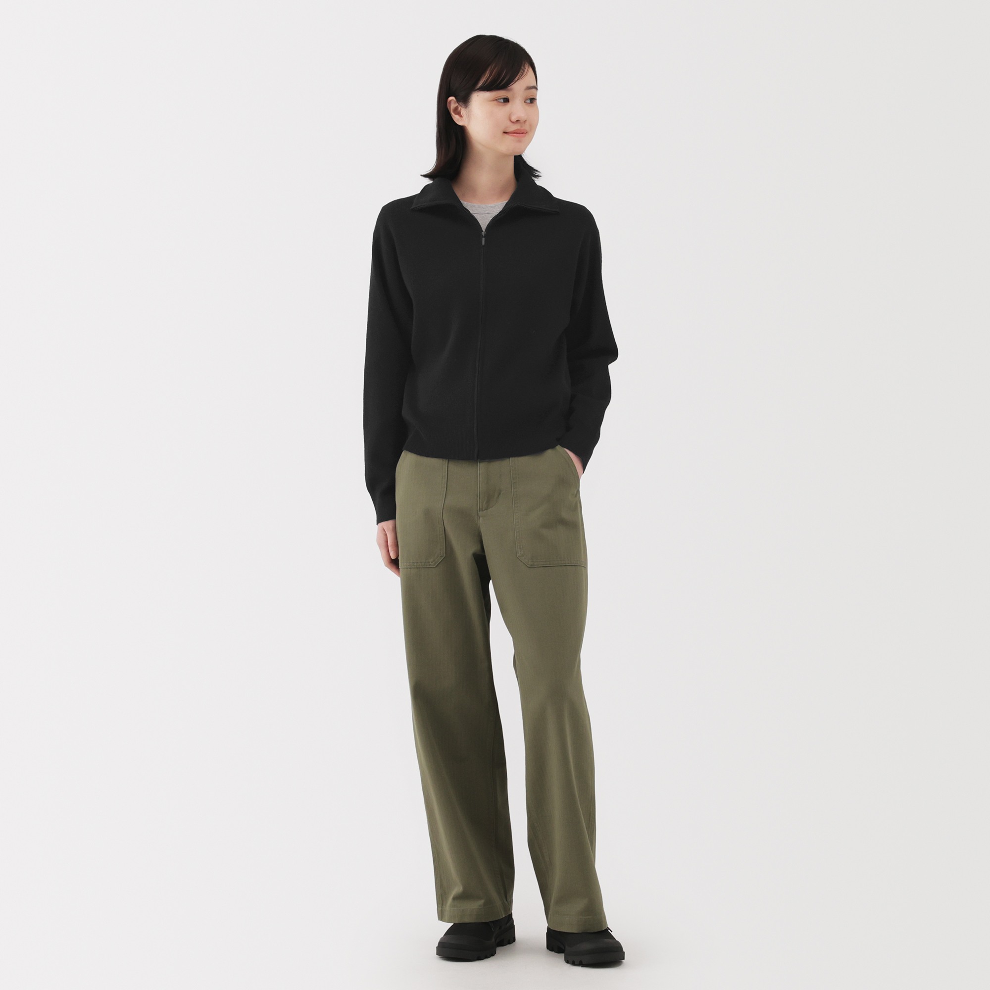 W's washable milano ribbed blouson