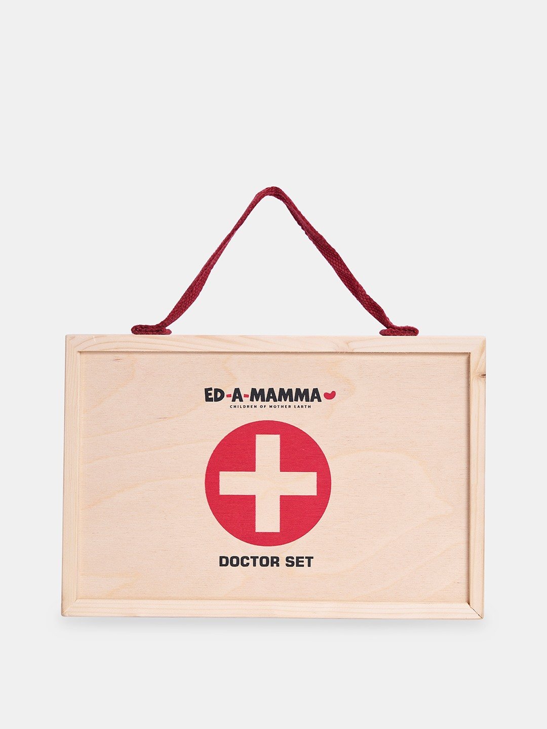 Ed-a-Mamma DOCTOR SET, RED  Wooden Toys Red