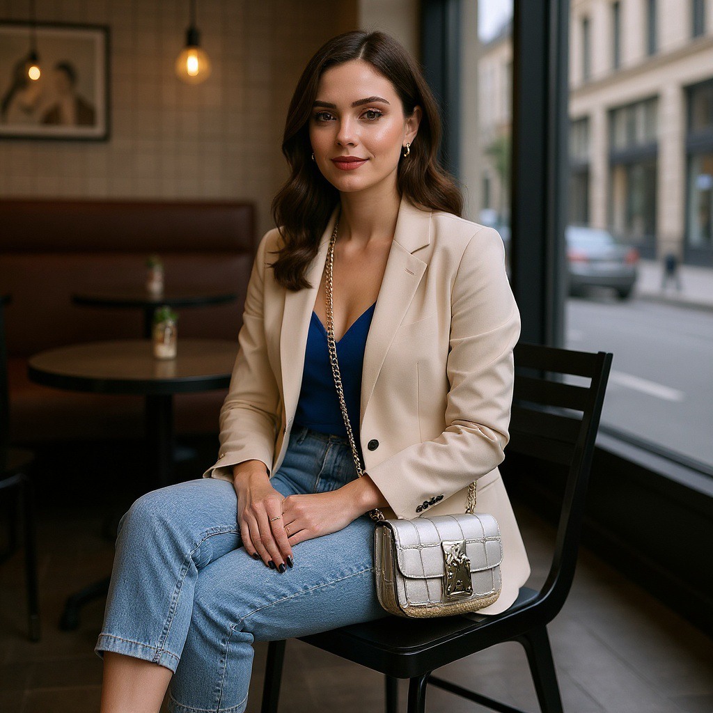 Binque-C Silver Satchel