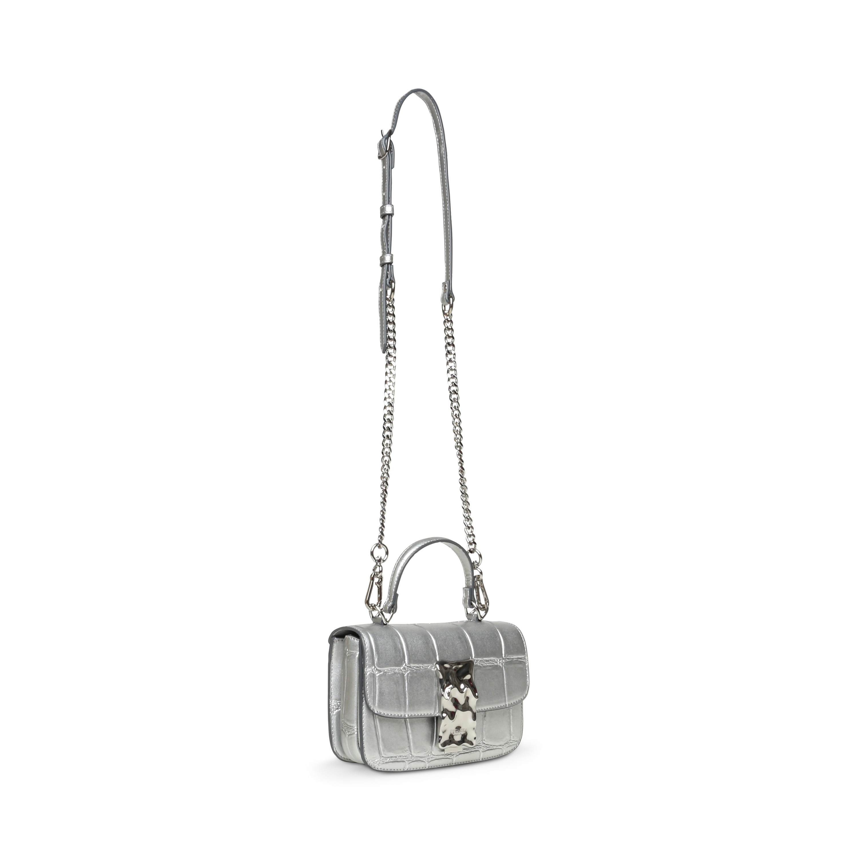 Binque-C Silver Satchel