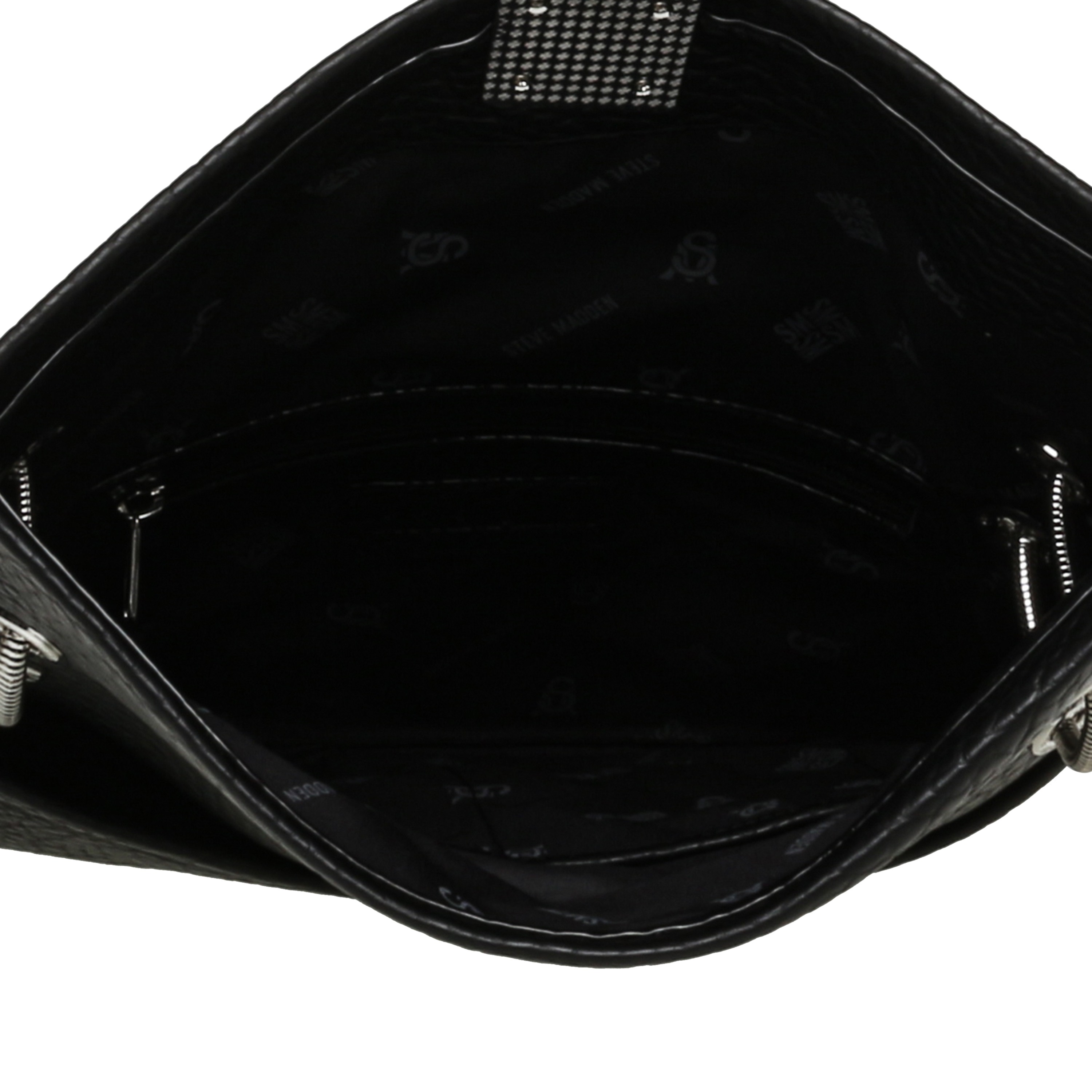 Bdona Black/Silver Satchel