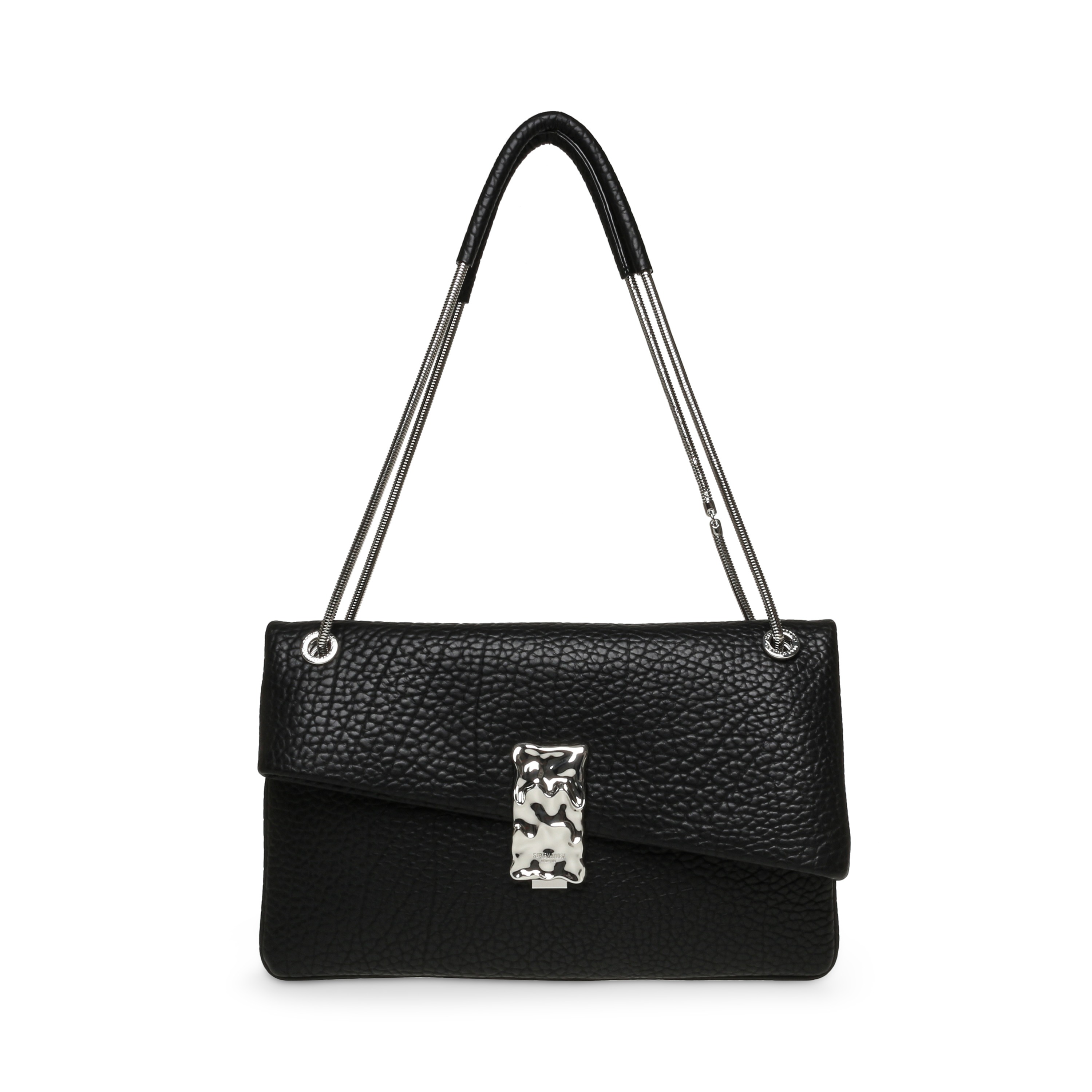 Bdona Black/Silver Satchel