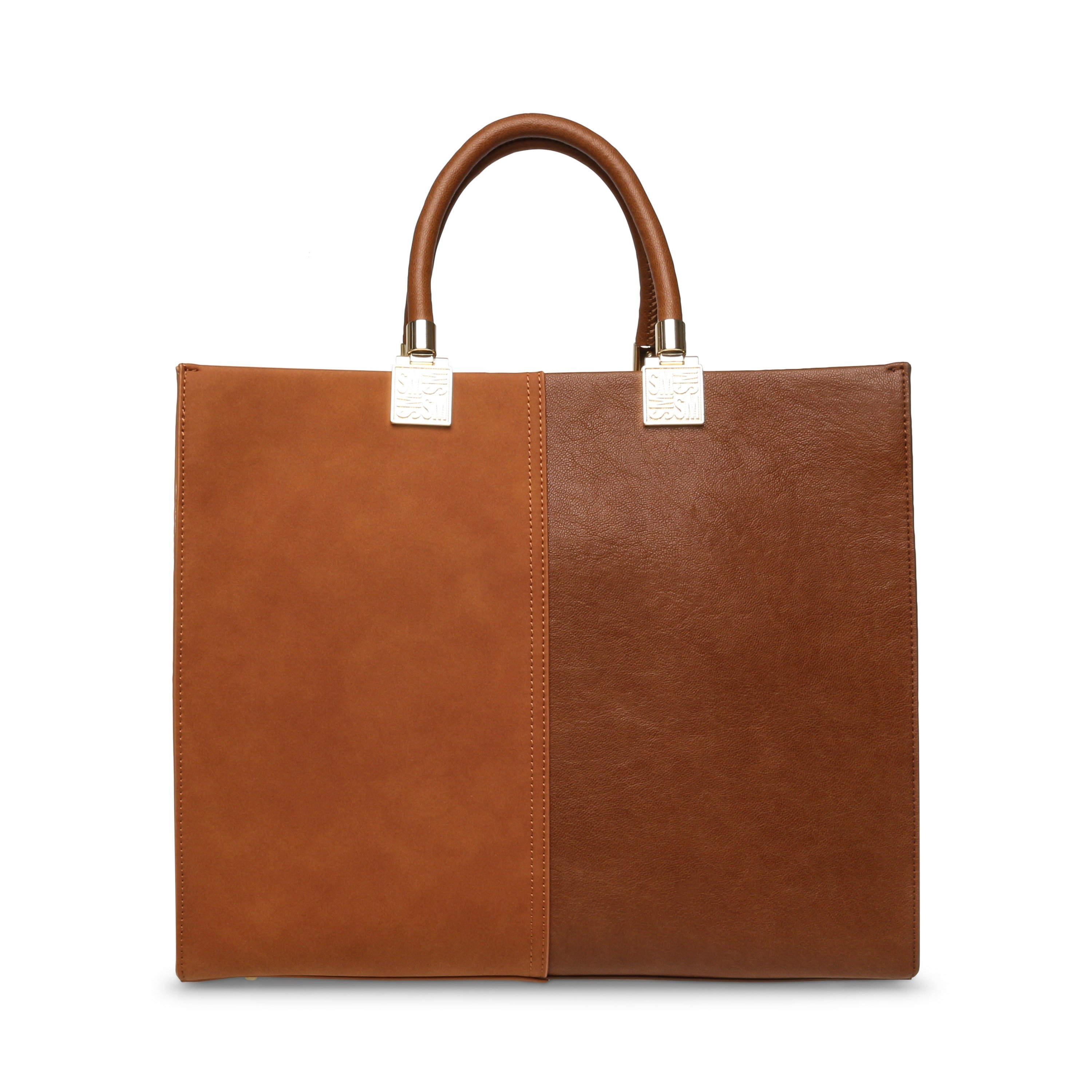 BCHLOEY Cognac/Gold Tote