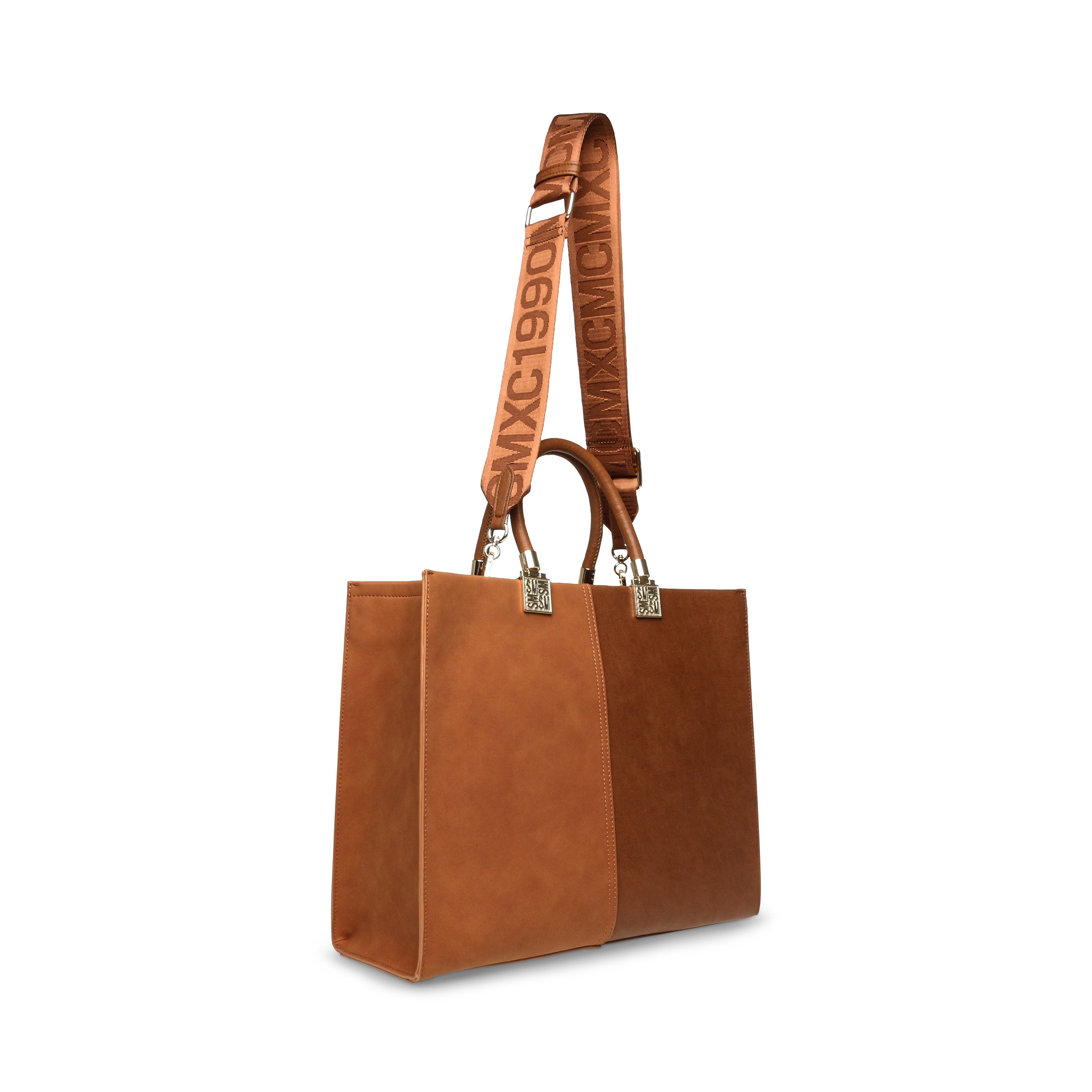BCHLOEY Cognac/Gold Tote