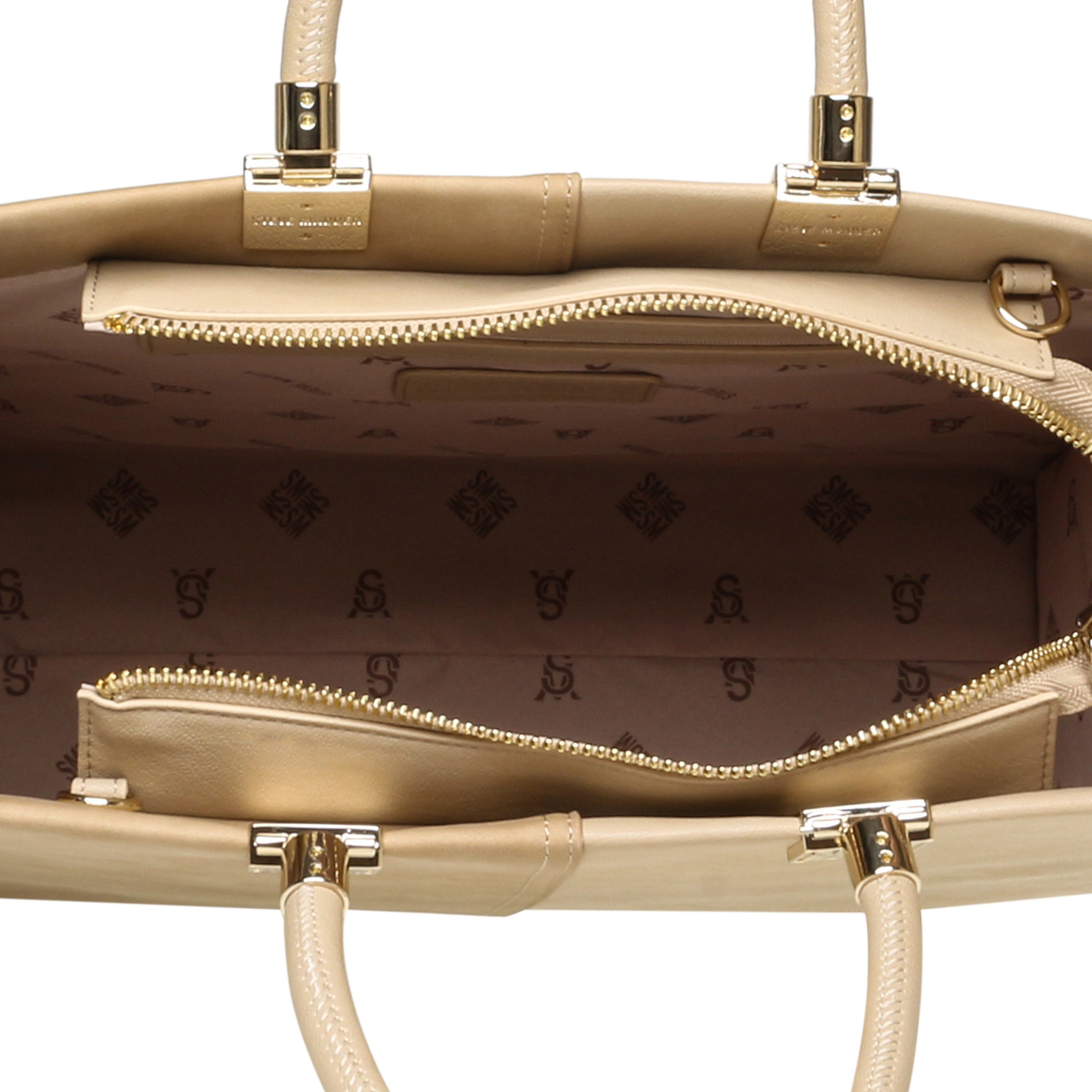 BCHLOEY Bone/Gold Tote