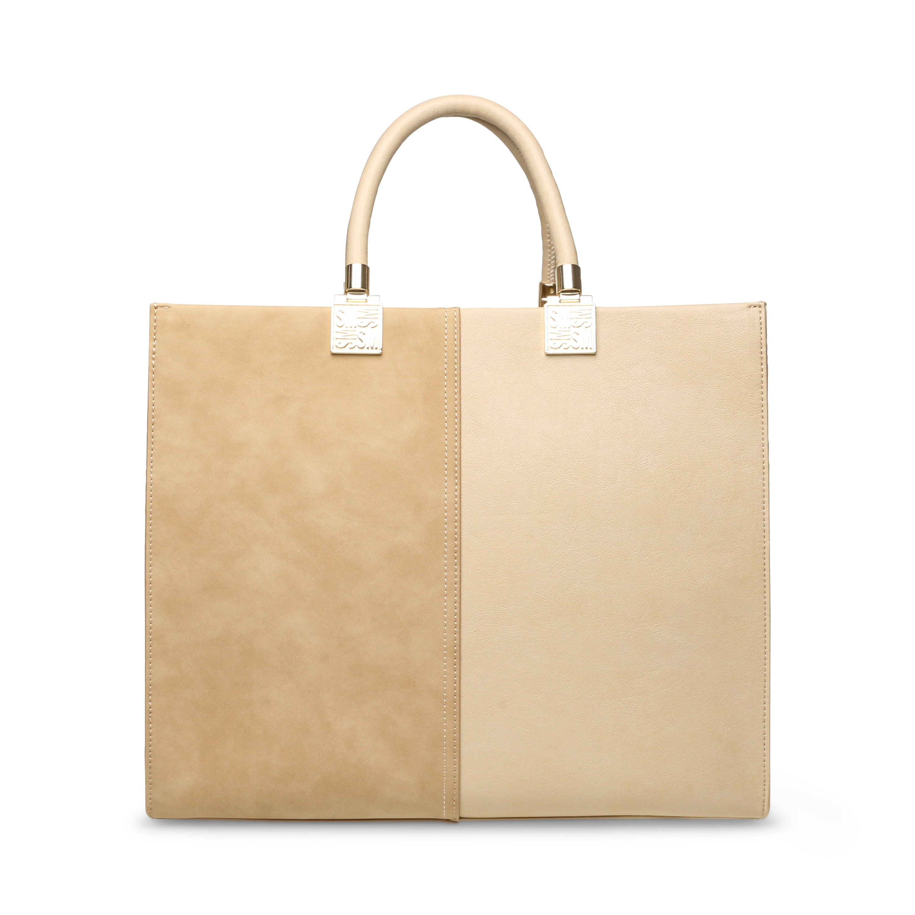 BCHLOEY Bone/Gold Tote