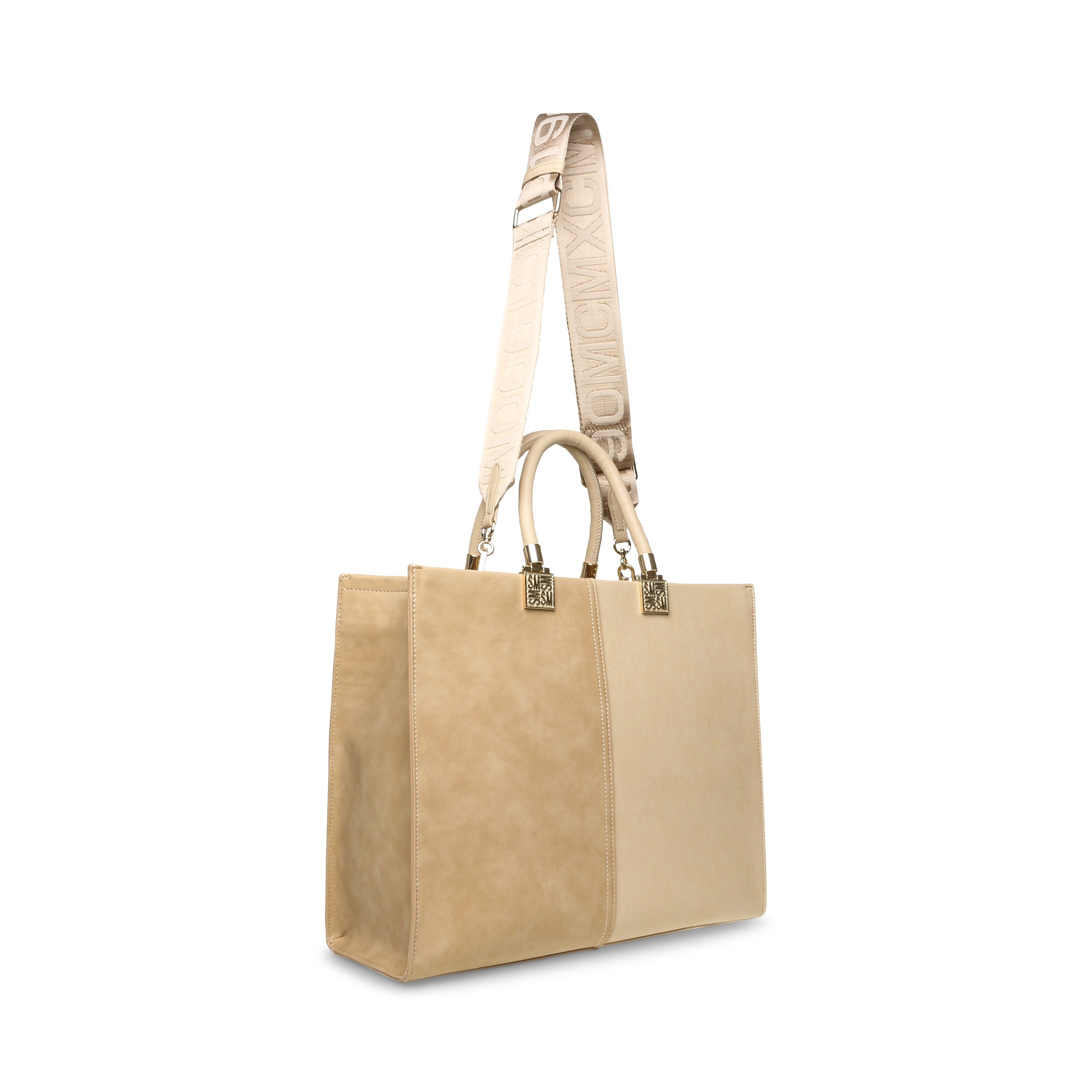 BCHLOEY Bone/Gold Tote