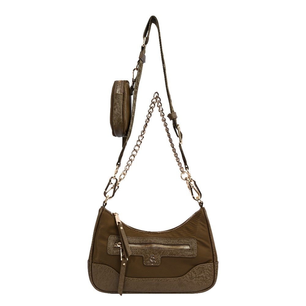 Bgreed Olive/Gold Crossbody