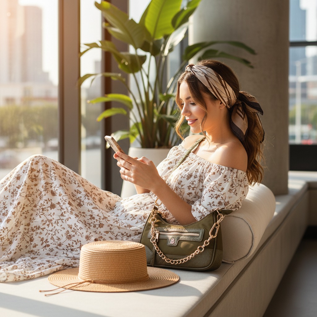 Bgreed Olive/Gold Crossbody