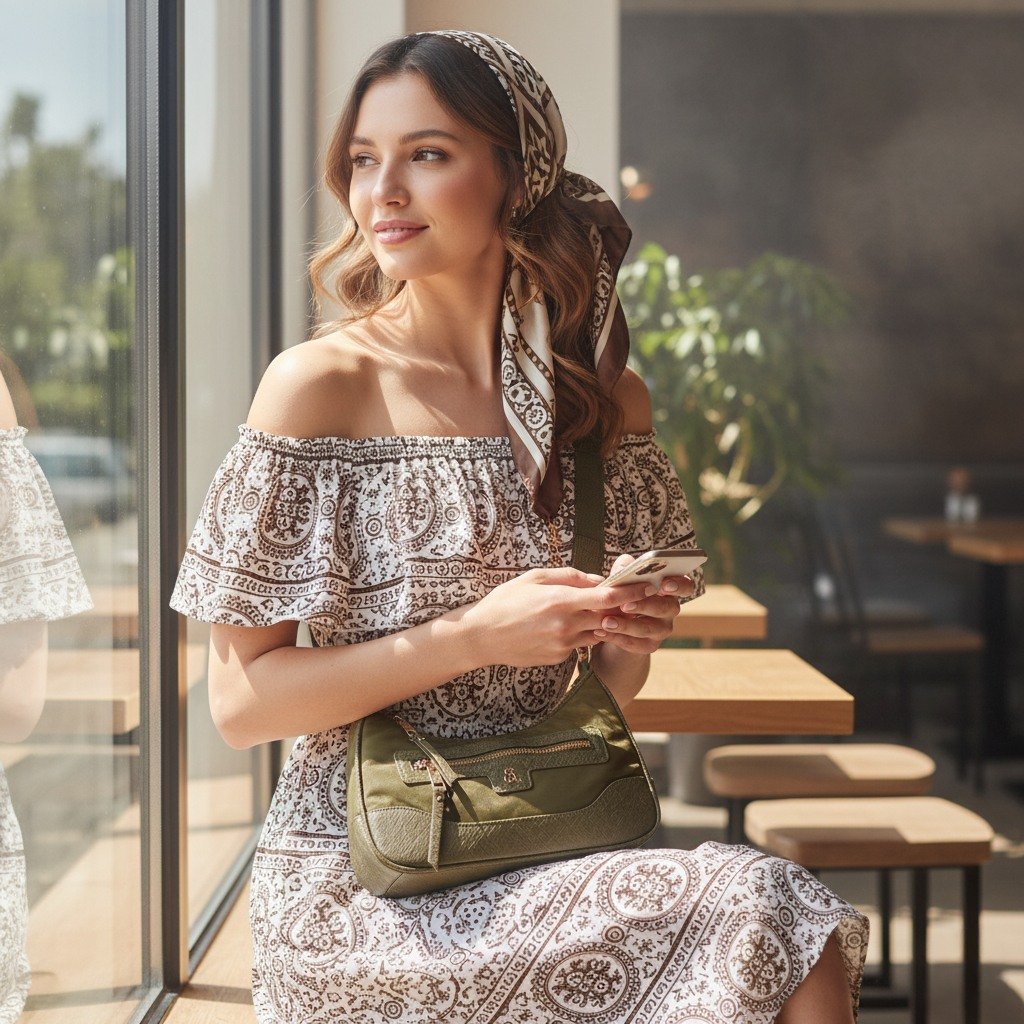 Bgreed Olive/Gold Crossbody