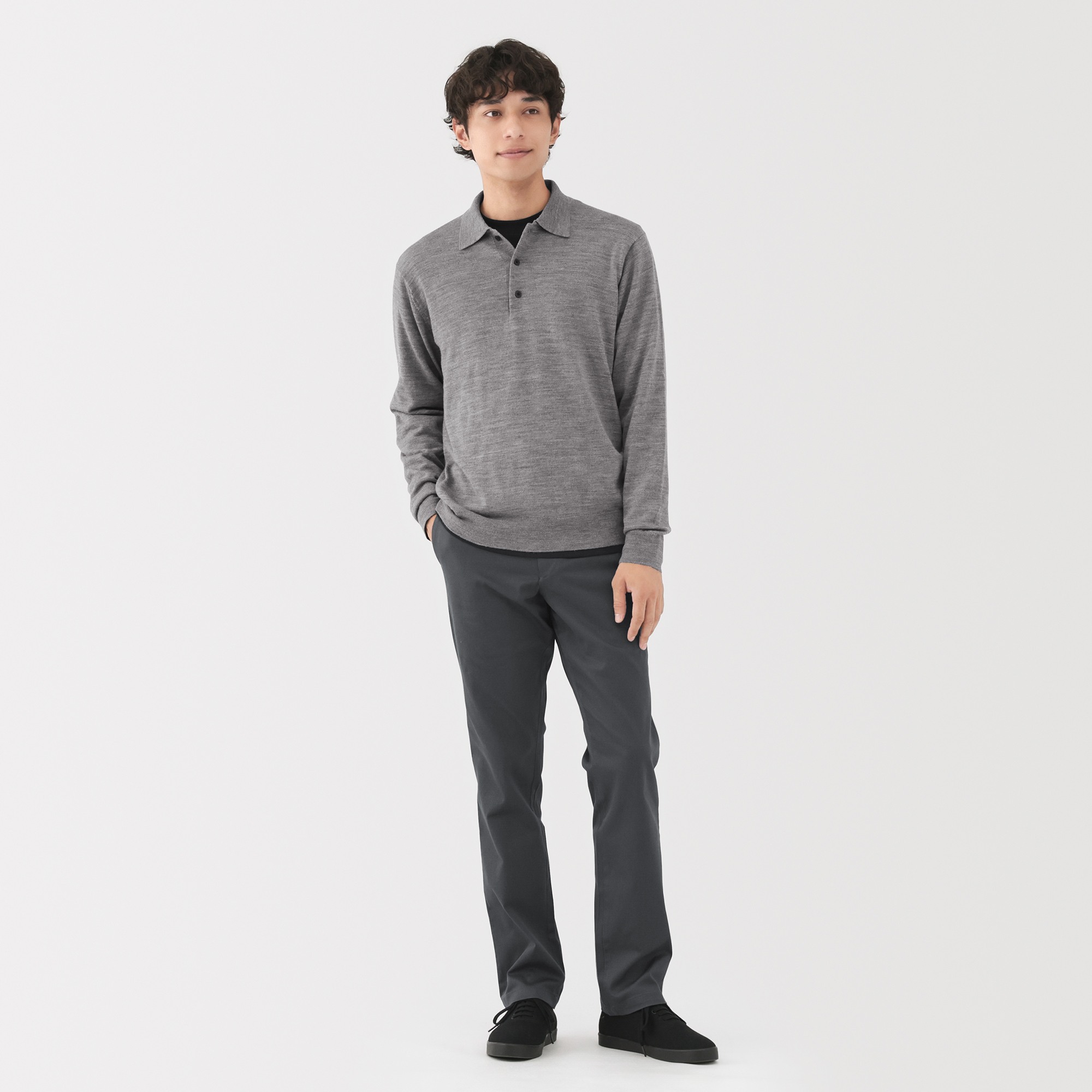 M's Stretch chino slim pants (L82cm)