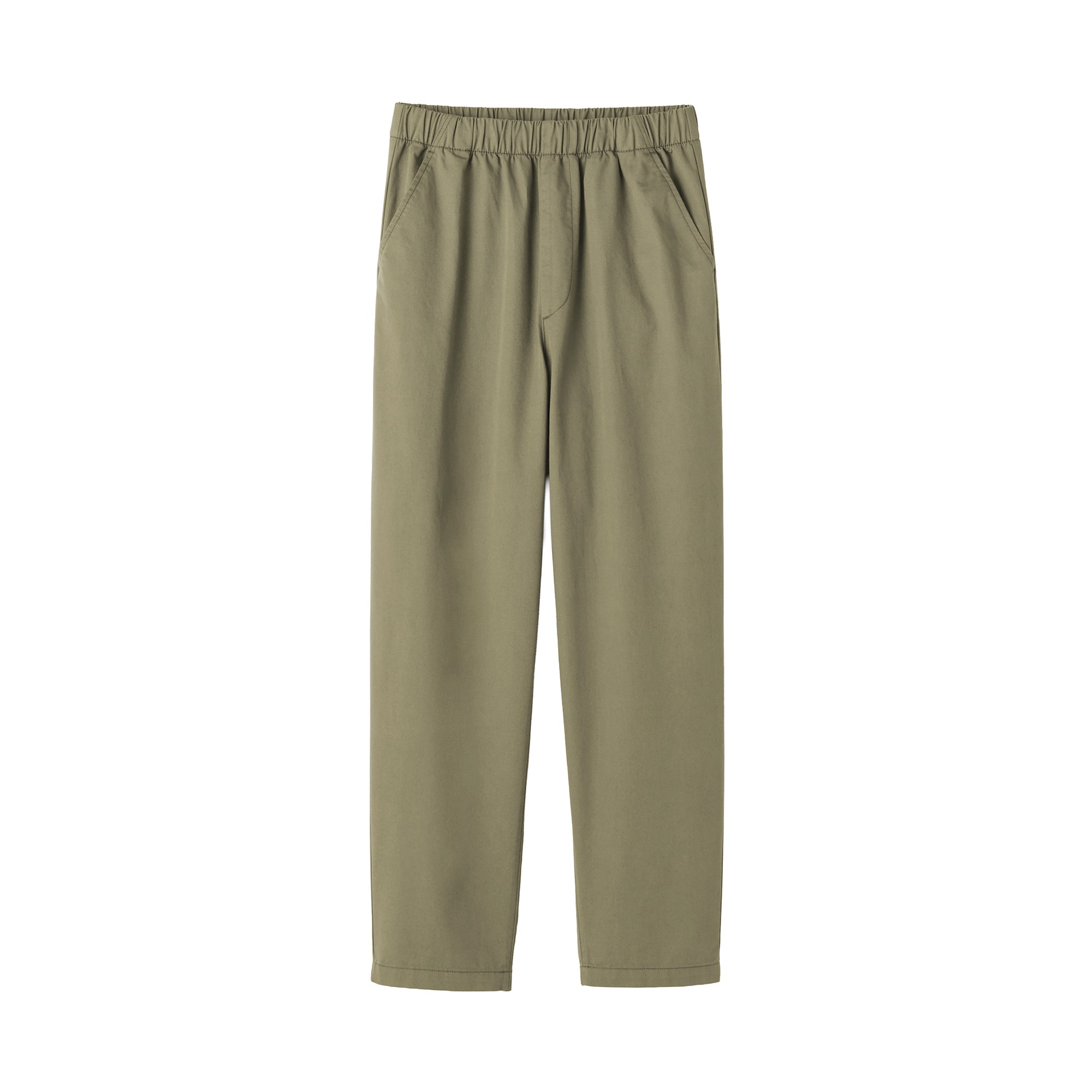 W's Washed cotton Easy tapered pants