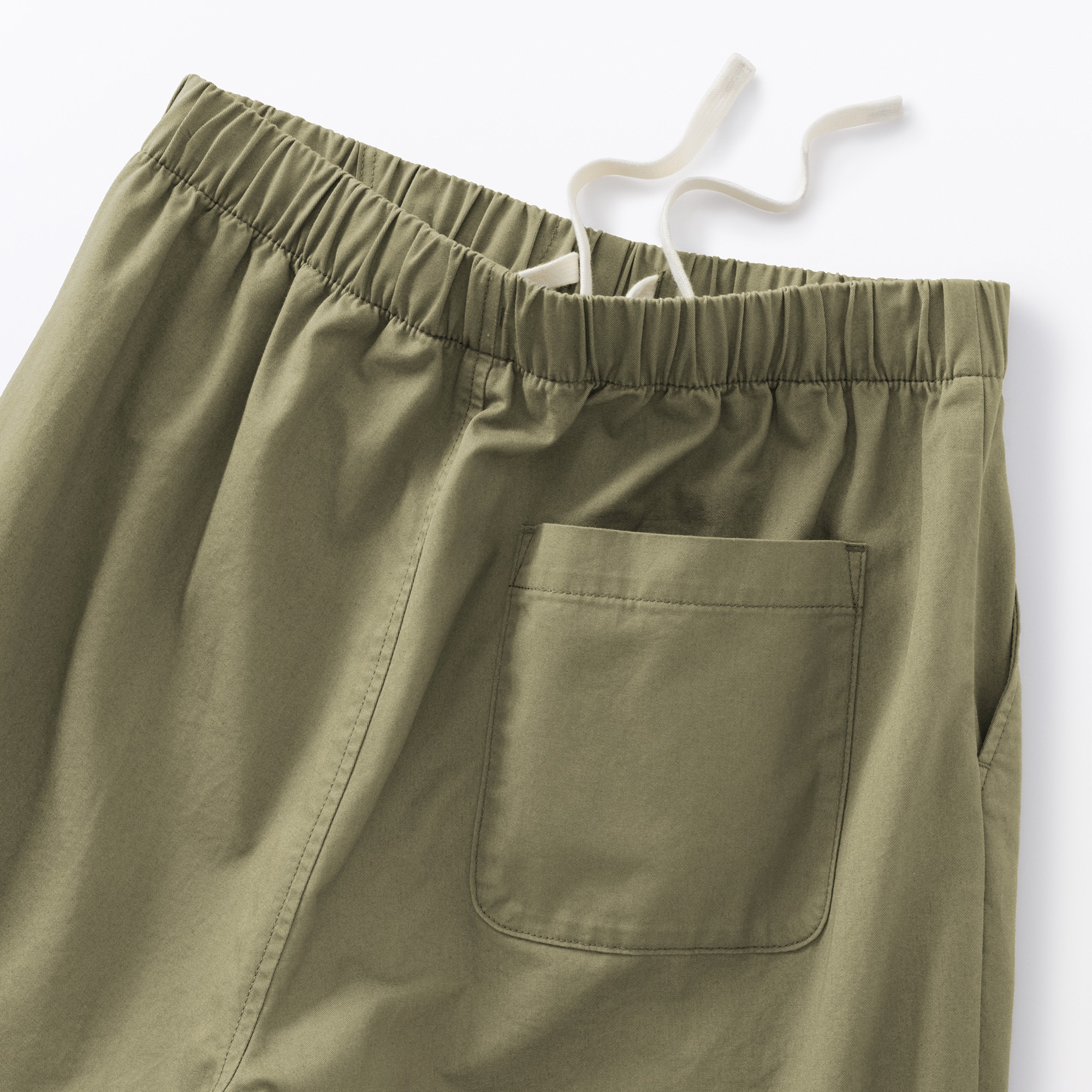 W's Washed cotton Easy tapered pants