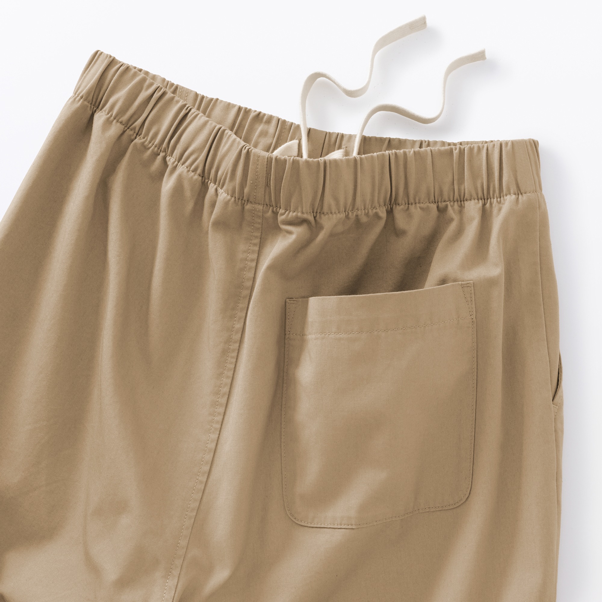 W's Washed cotton Easy tapered pants