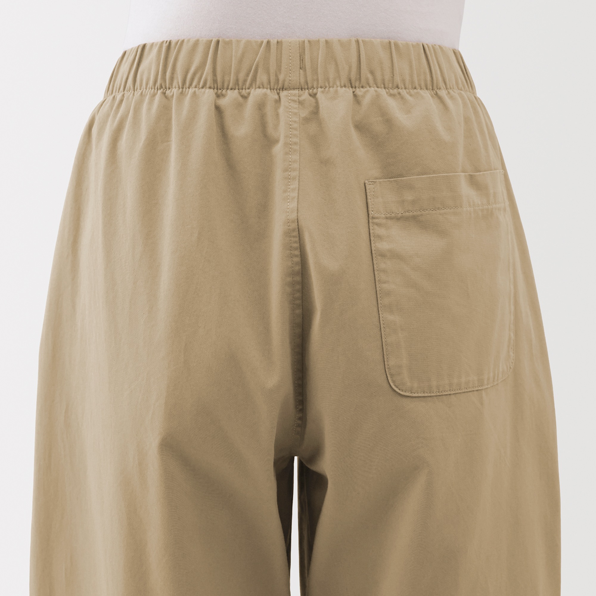 W's Washed cotton Easy tapered pants