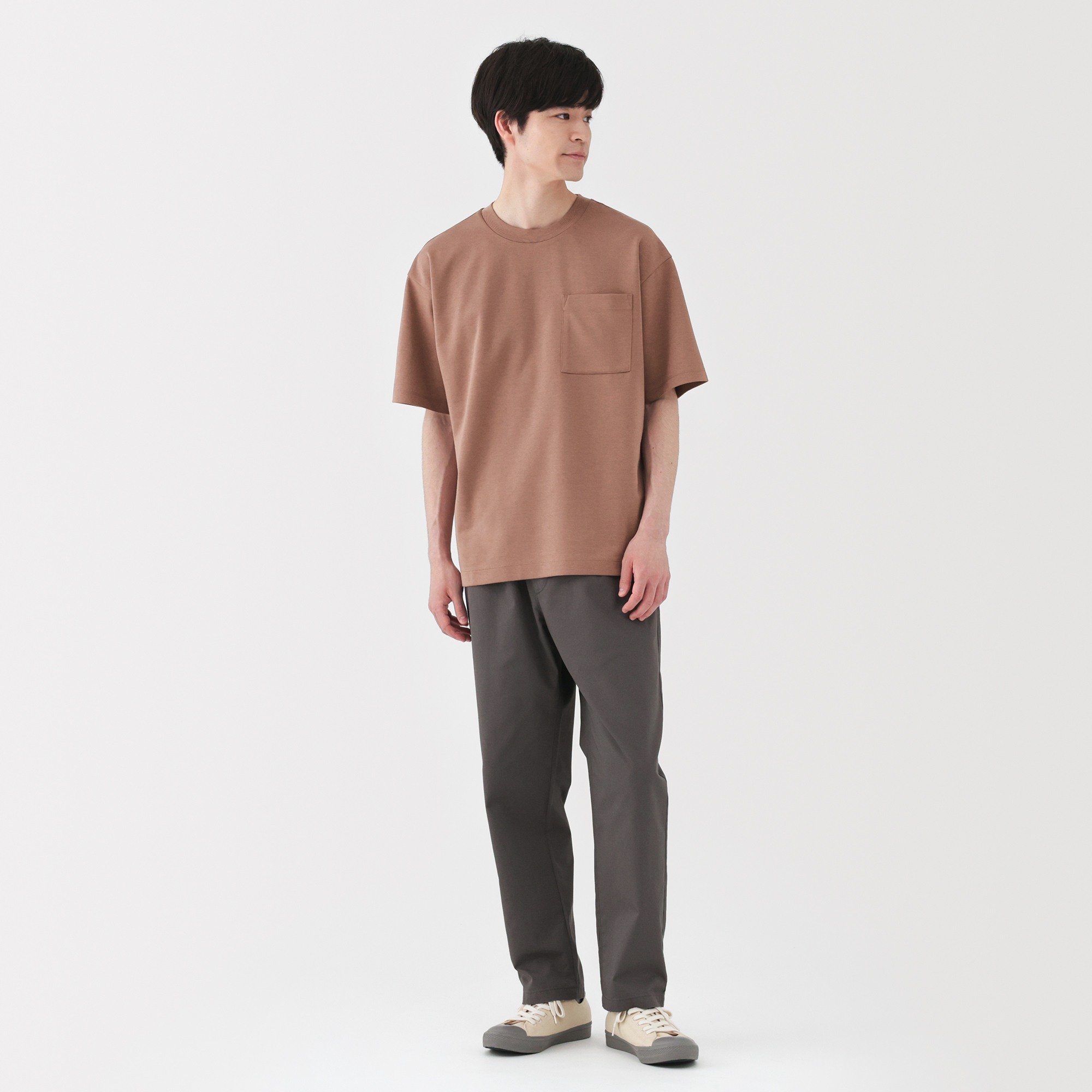 M's Cool touch Wide-fit S/Slv T-shirt (ASEAN)