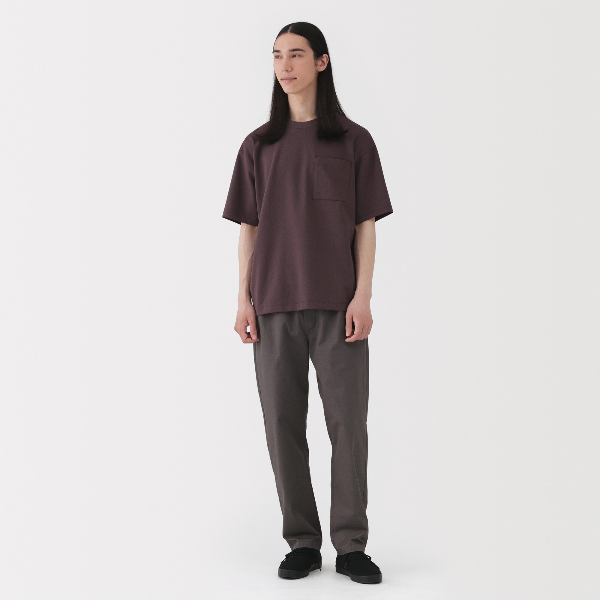M's Cool touch Wide-fit S/Slv T-shirt (ASEAN)
