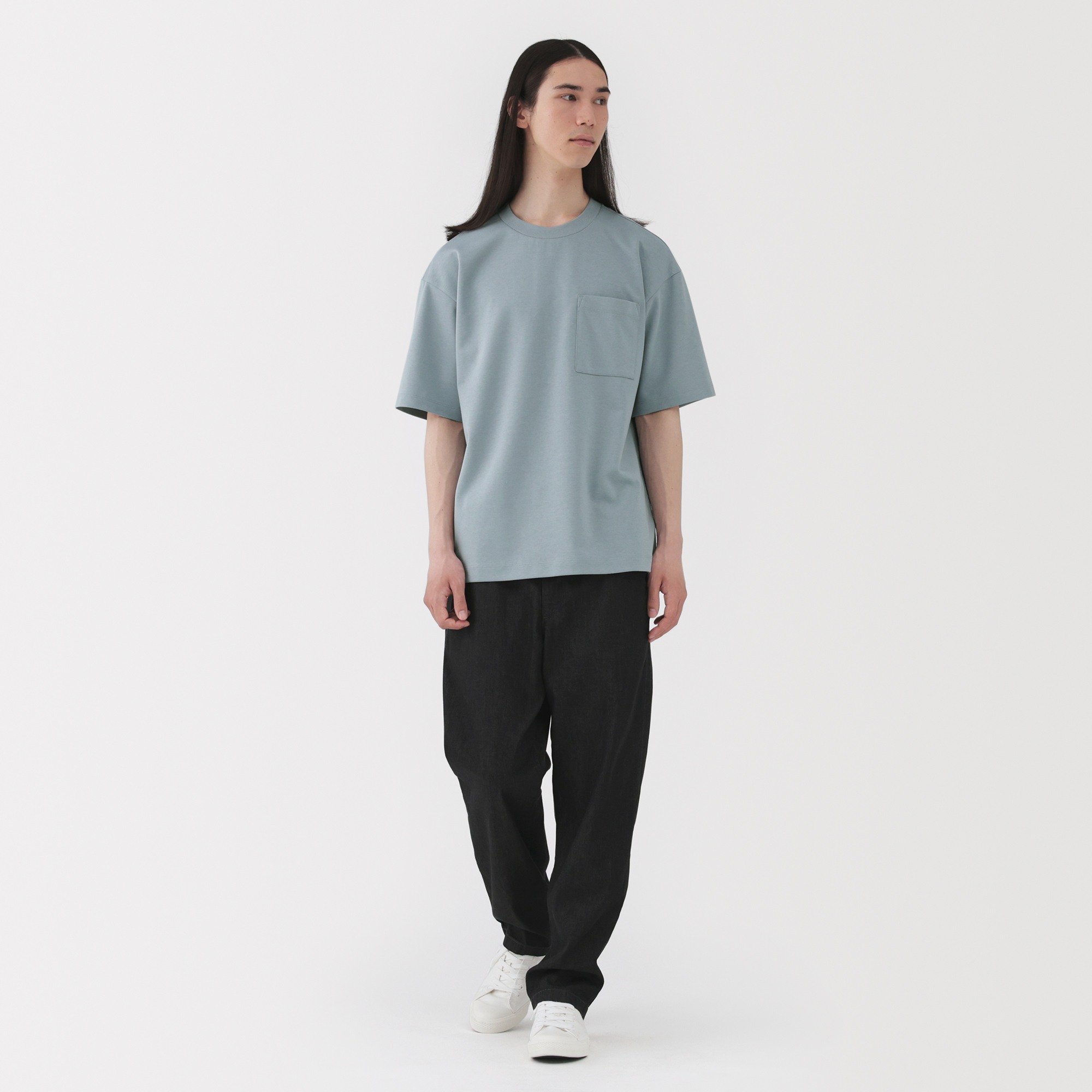 M's Cool touch Wide-fit S/Slv T-shirt (ASEAN)