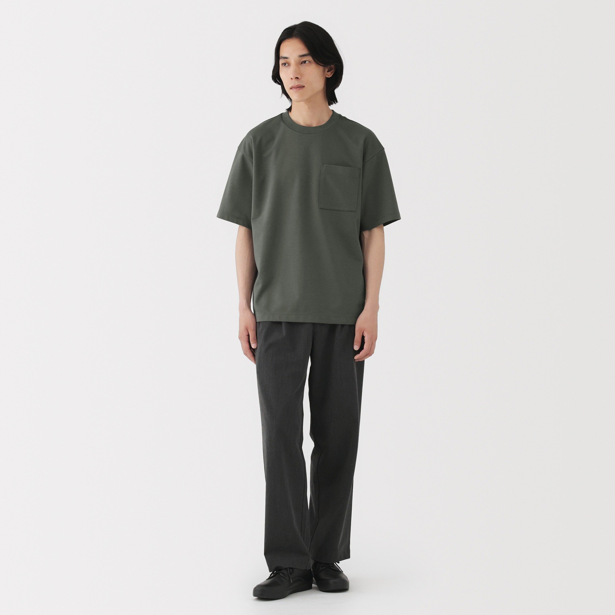 M's Cool touch Wide-fit S/Slv T-shirt (ASEAN)