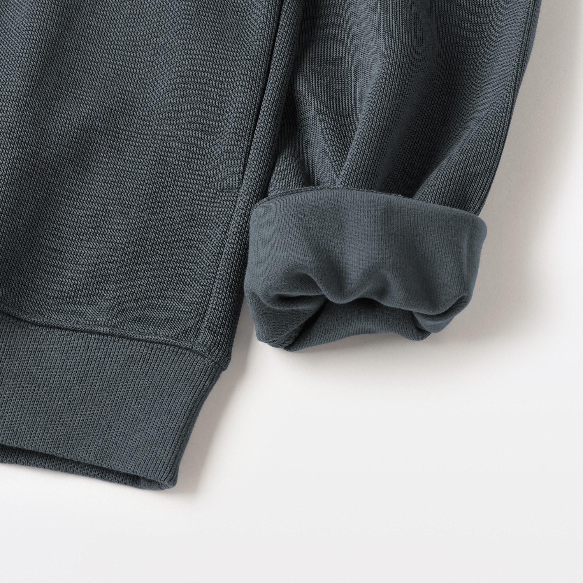 M's Double knitted Half zip pullover
