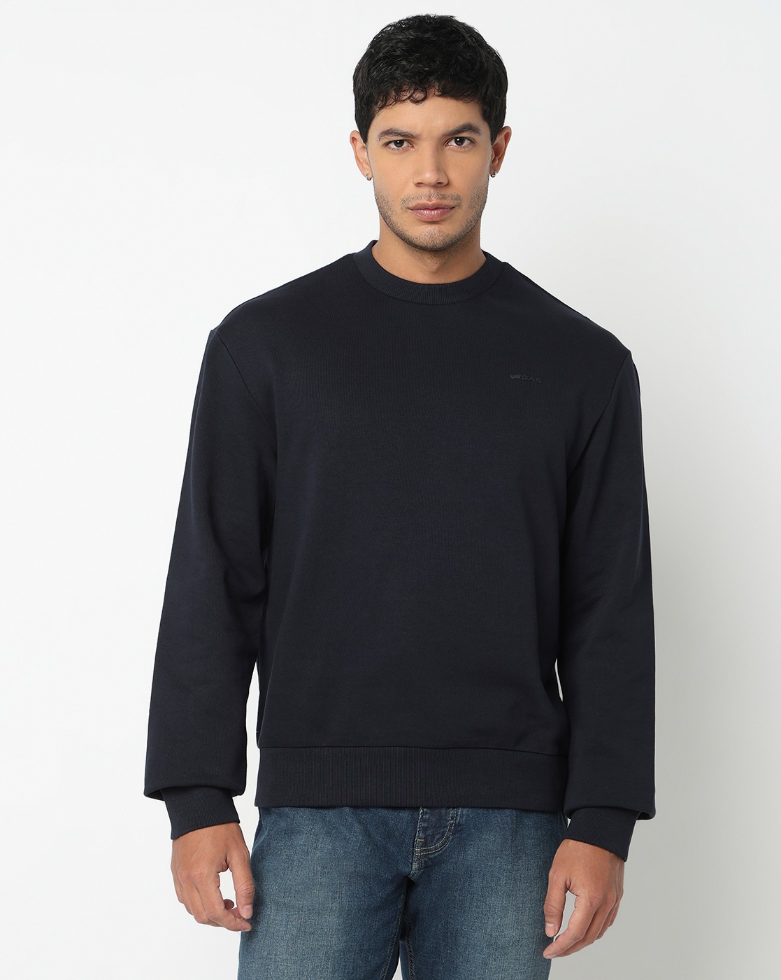 GAS | Regular Fit Sweatshirt with Signature Branding