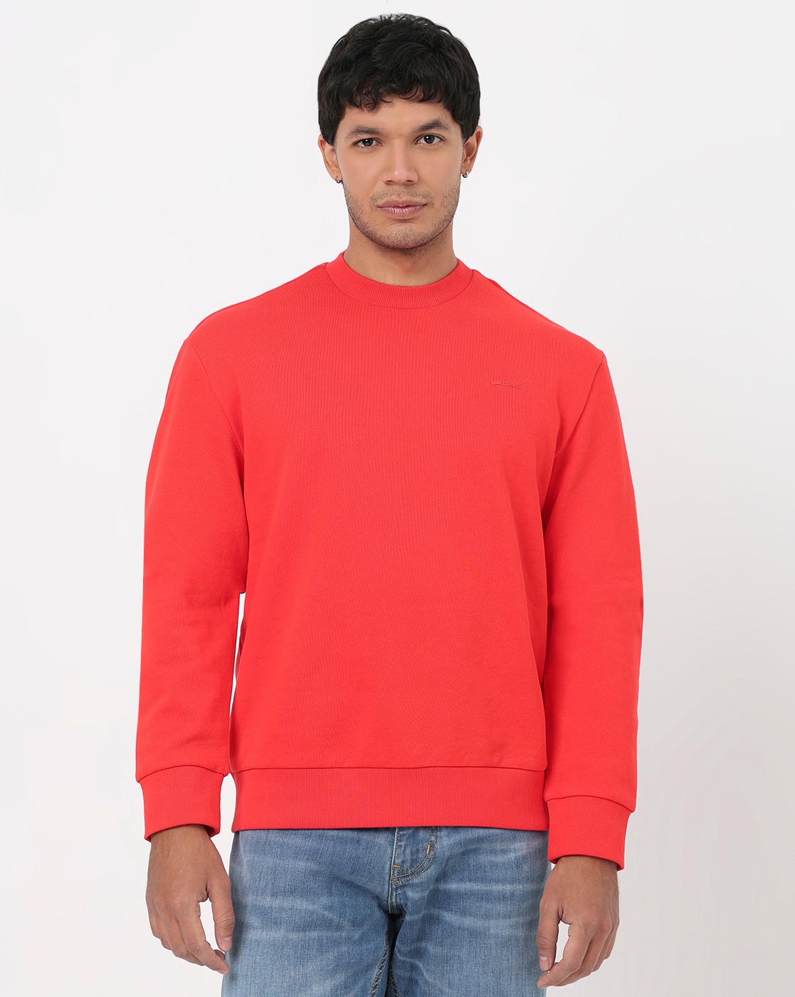 GAS | Regular Fit Sweatshirt with Signature Branding