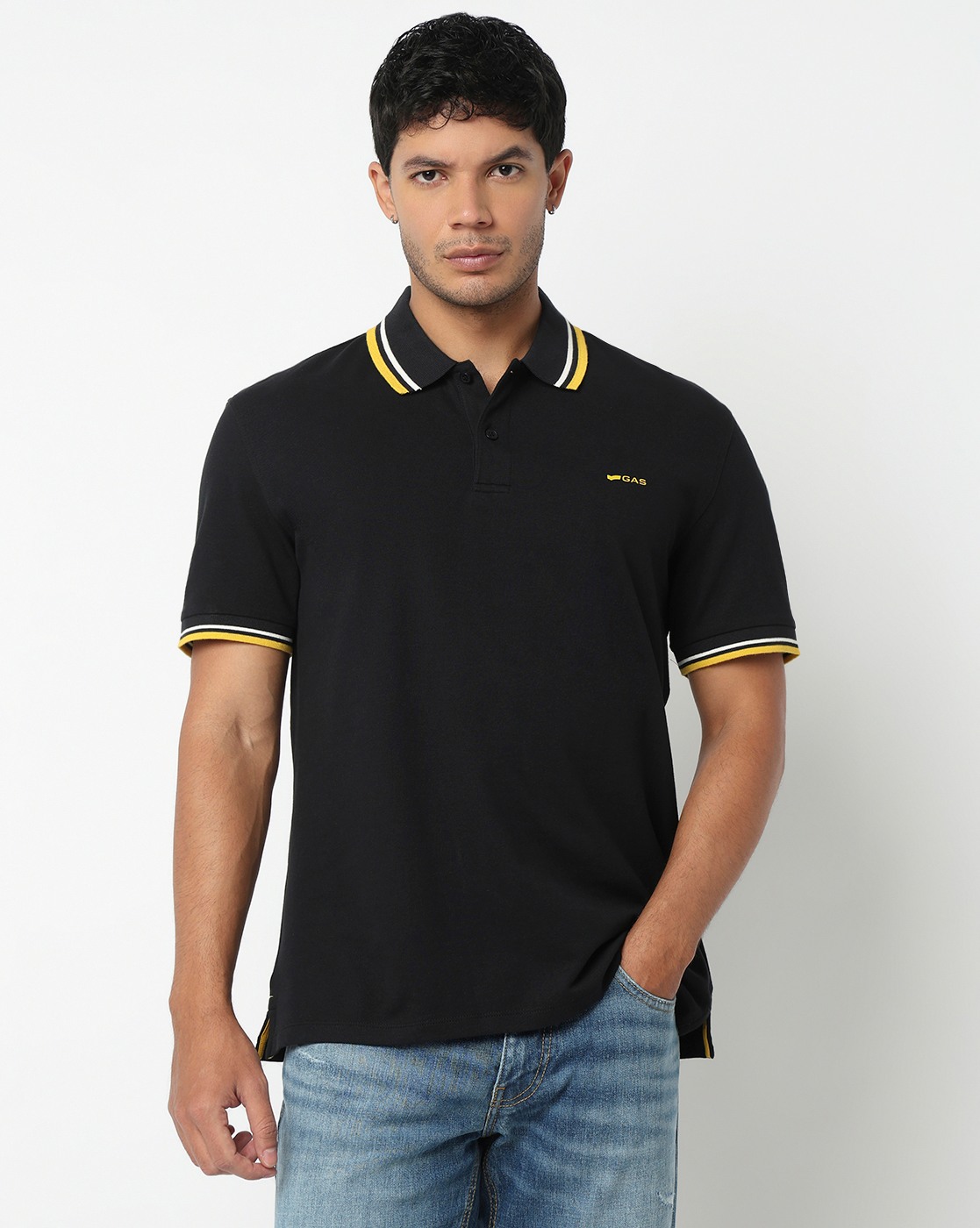 GAS | Slim Fit Polo Shirt with Signature Branding