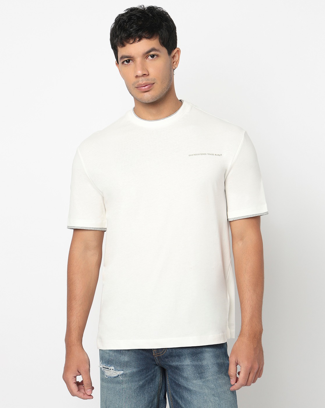 GAS | Regular Fit Crewneck T-Shirt with Signature Branding