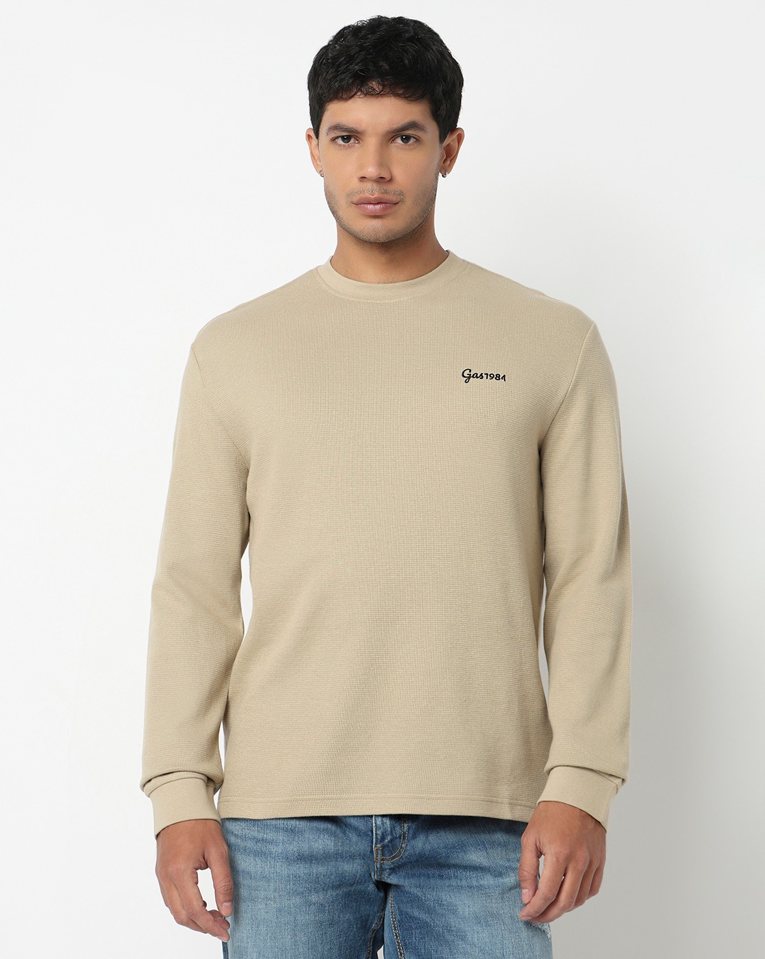 GAS | Regular Fit Top with Signature Branding