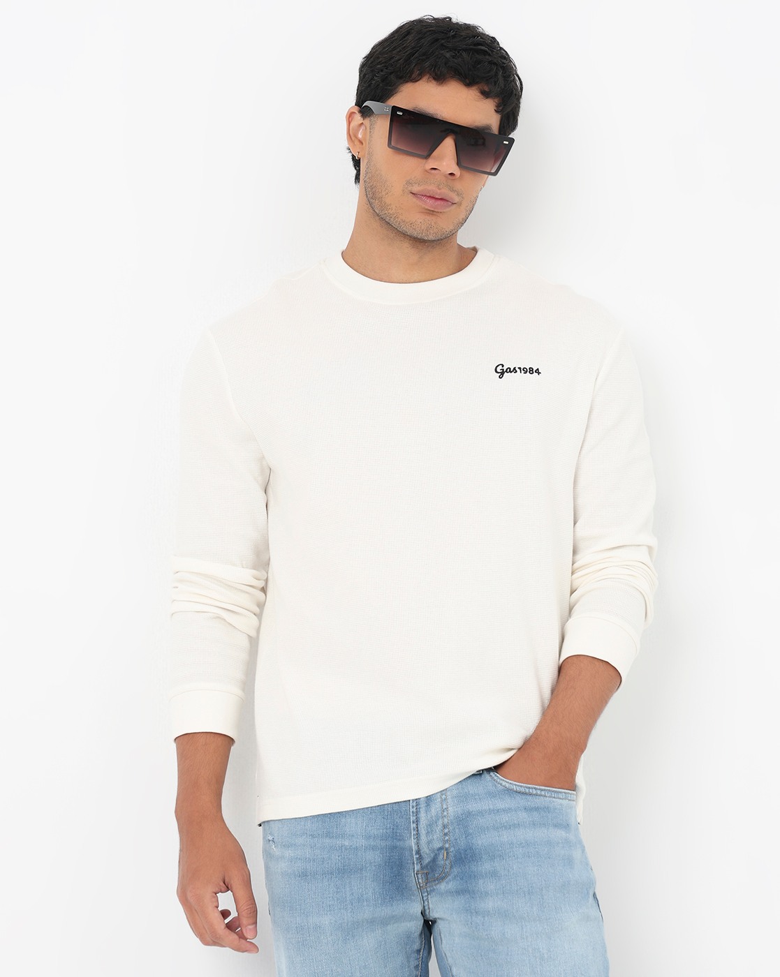 GAS | Regular Fit Top with Signature Branding