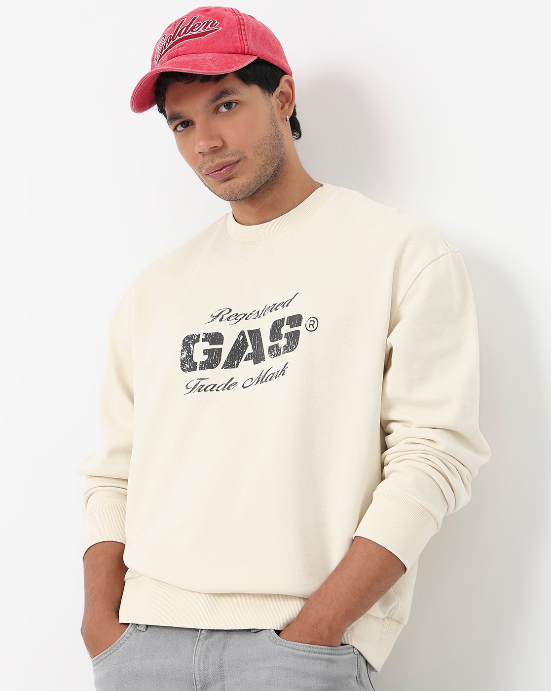 GAS | Comfort Fit Sweatshirt with Signature Branding