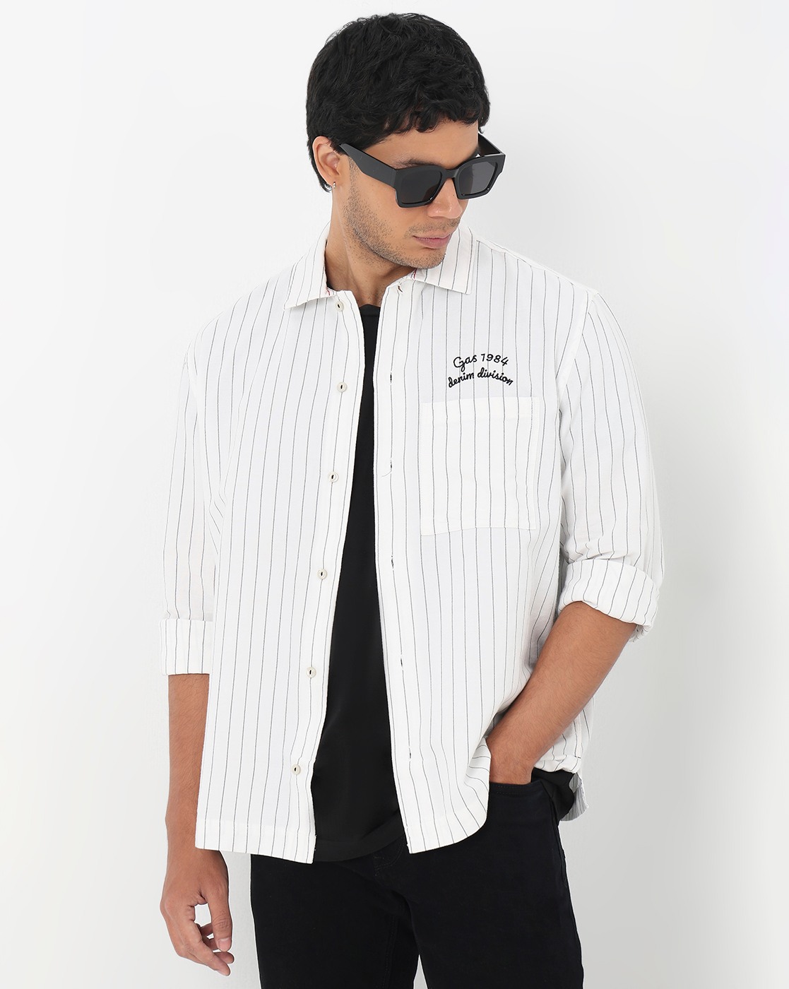 GAS | Relaxed Fit Shirt with Signature Branding