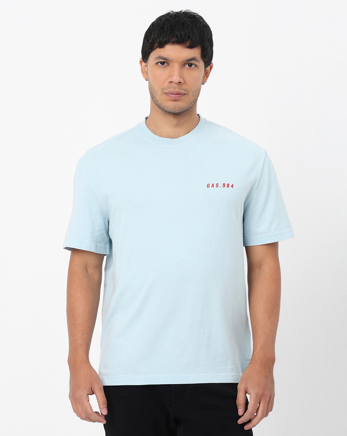 GAS | Regular Fit Crewneck T-Shirt with Signature Branding