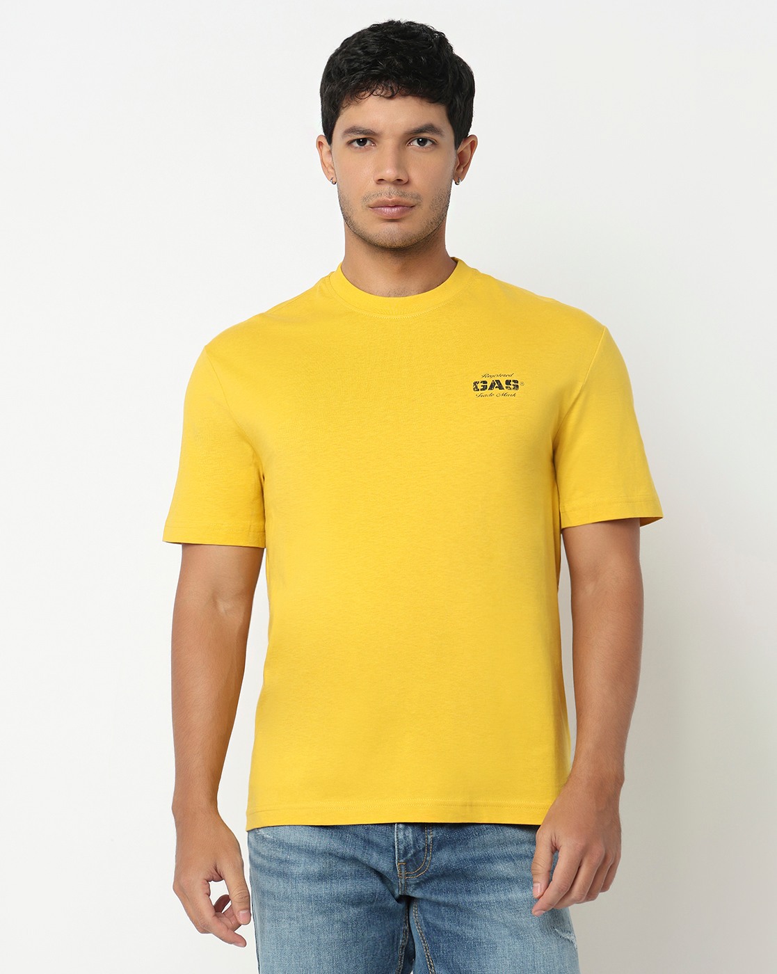 GAS | Regular Fit Crewneck T-Shirt with Signature Branding