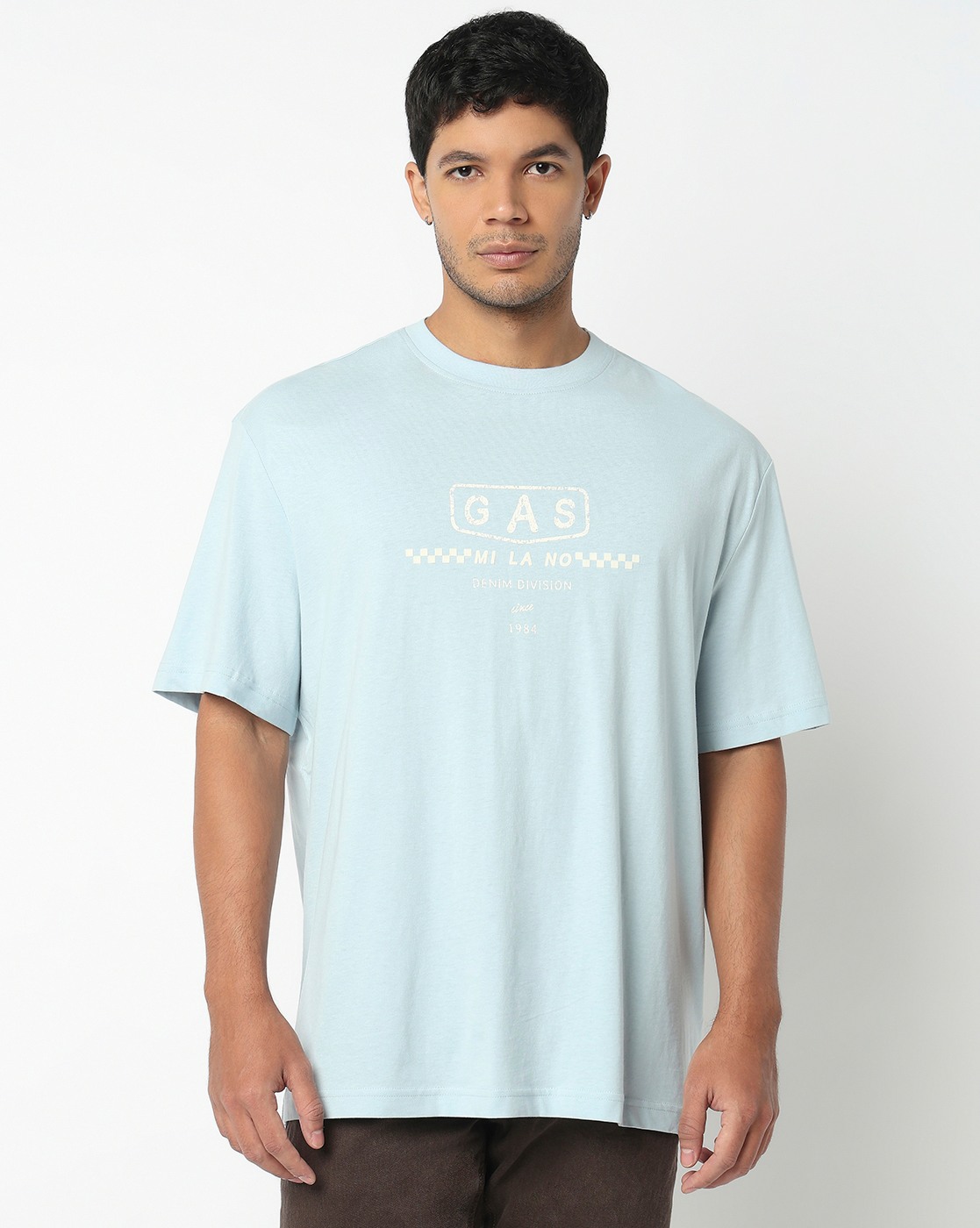 GAS | Regular Fit Crewneck T-Shirt with Signature Branding