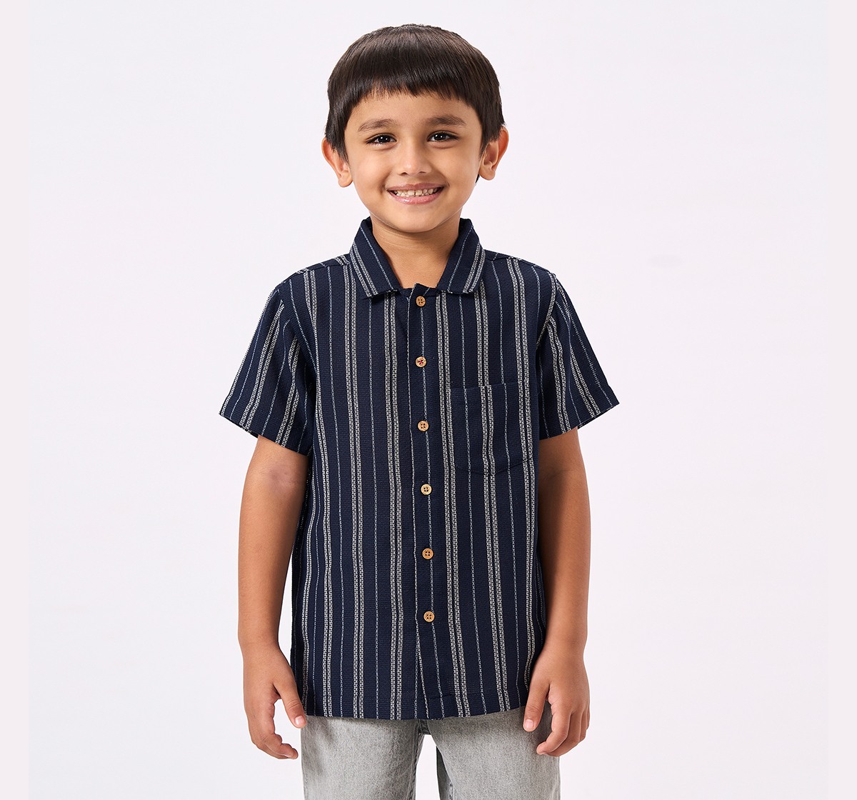 Ed-A-Mamma Kids Boys Shirt Navy