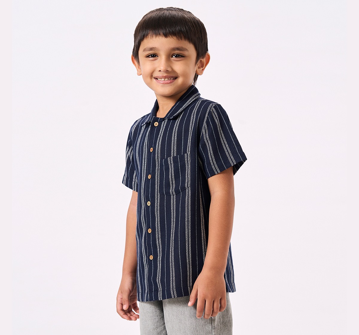 Ed-A-Mamma Kids Boys Shirt Navy