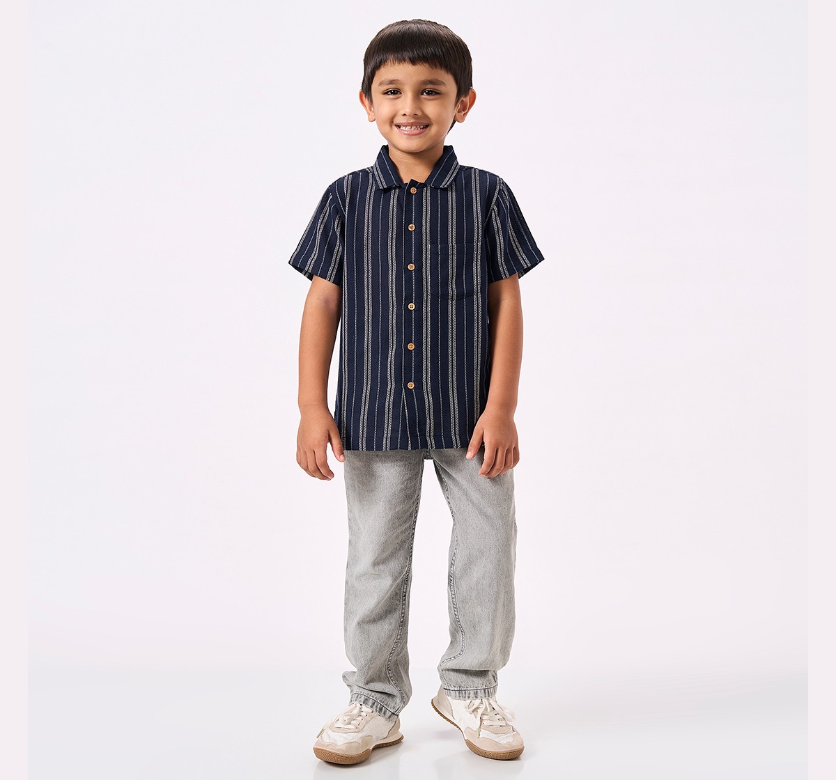 Ed-A-Mamma Kids Boys Shirt Navy