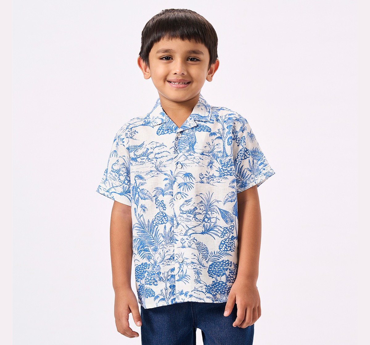 Ed-A-Mamma Kids Boys Shirt Blue