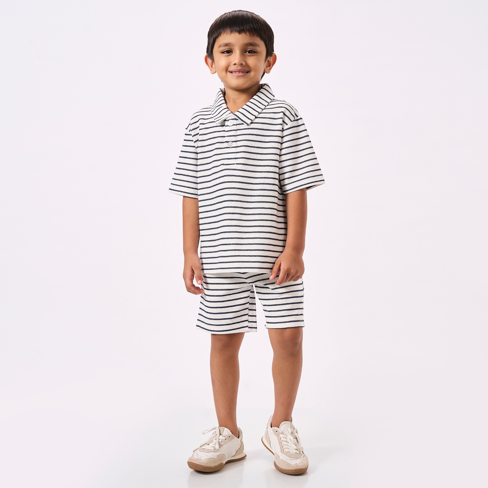 Ed-A-Mamma Kids Boys Co-Ordinate Set Offwhite