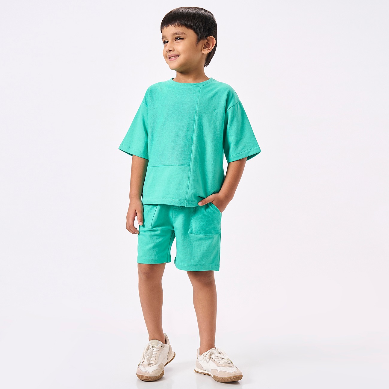 Ed-A-Mamma Kids Boys Co-Ordinate Set Sea Green